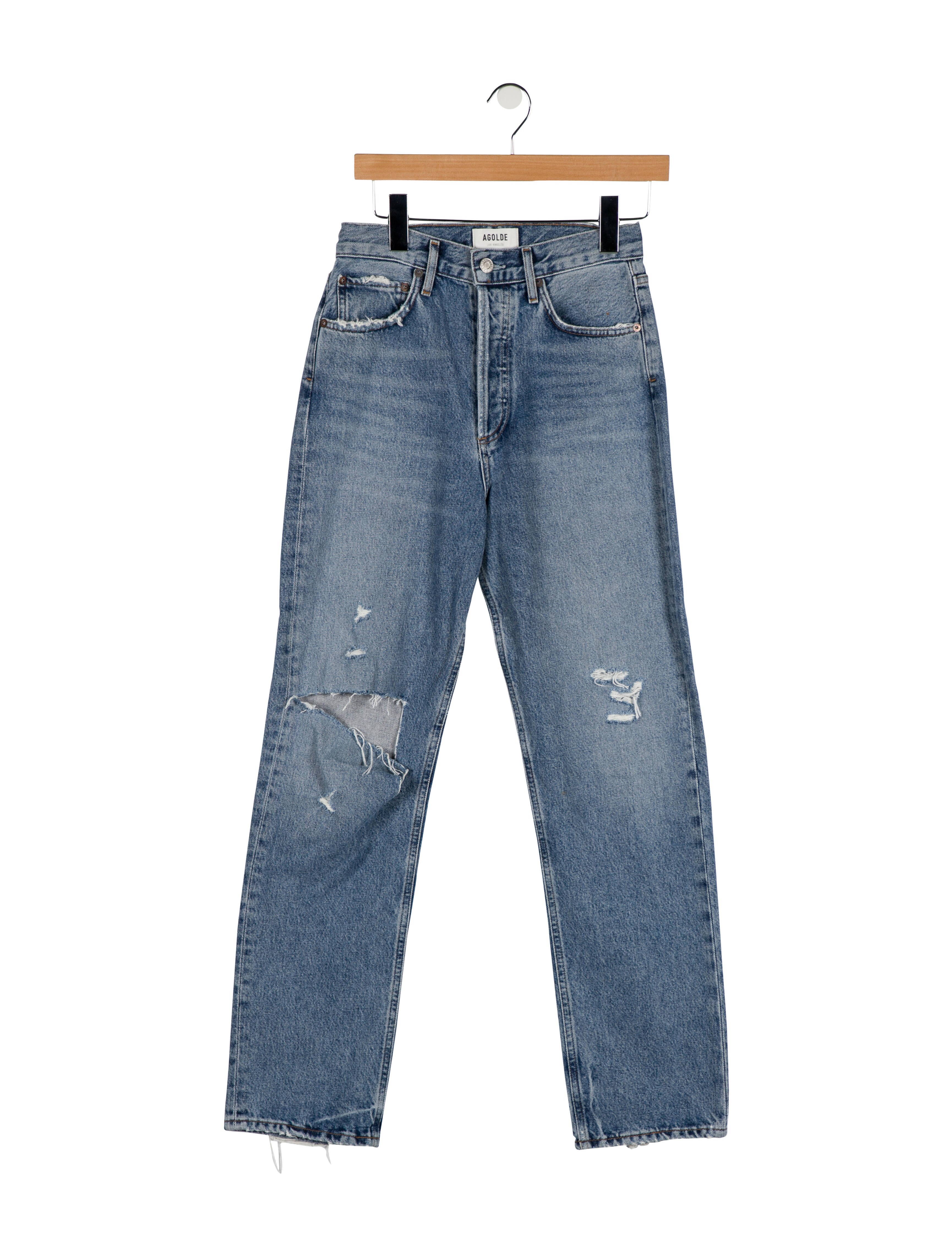 AGOLDE High-Rise Straight Leg Jeans