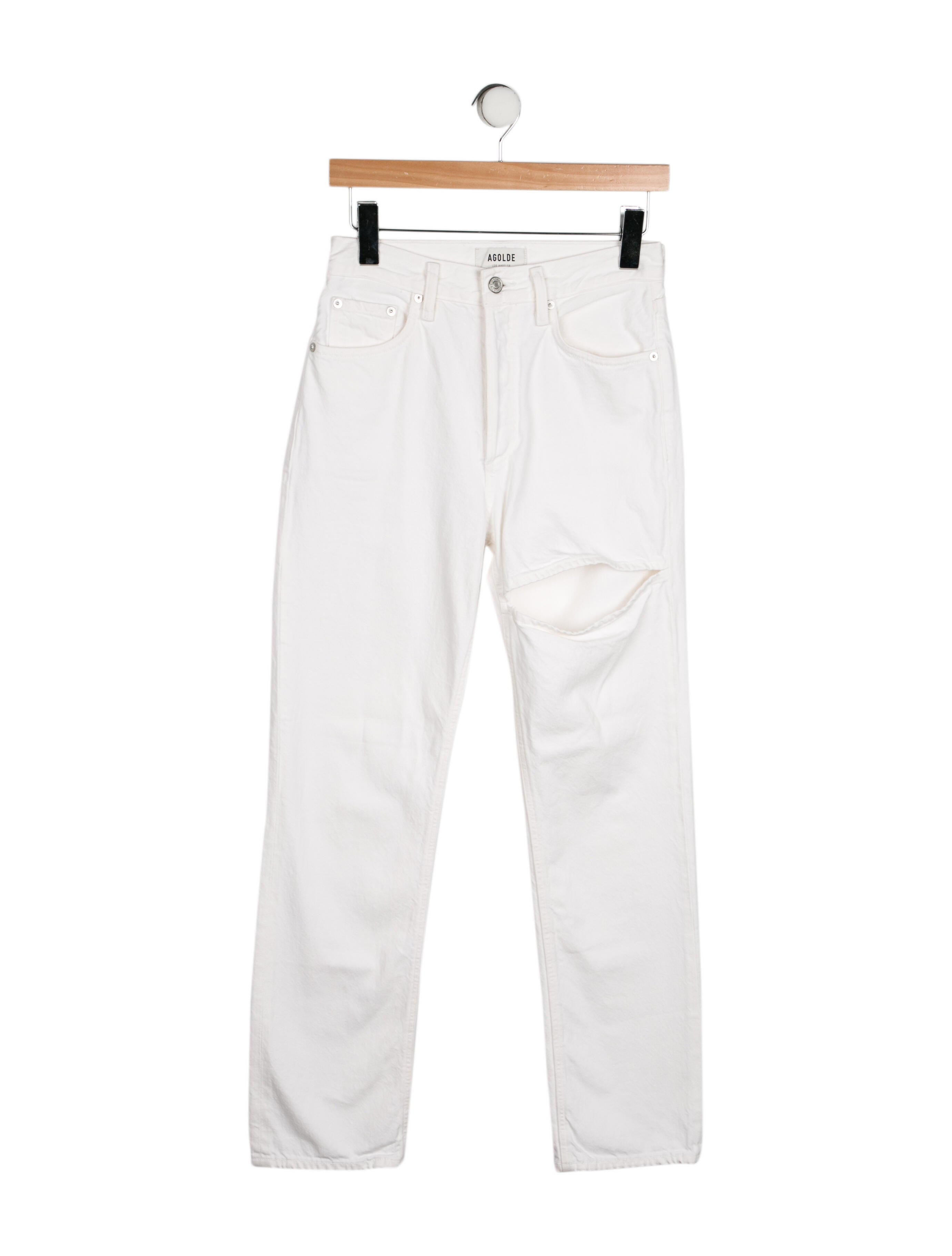 AGOLDE High-Rise Straight Leg Jeans