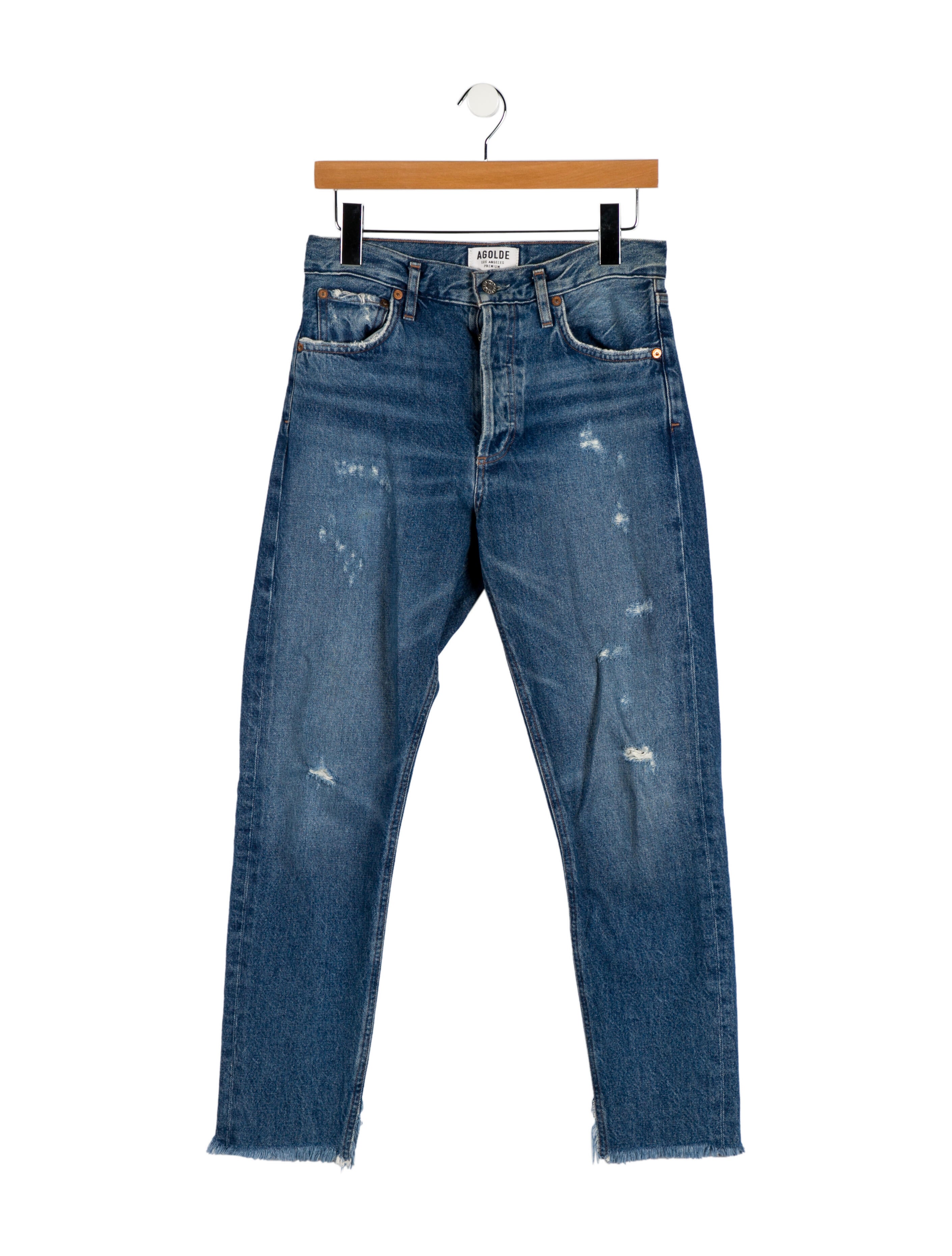 AGOLDE High-Rise Straight Leg Jeans