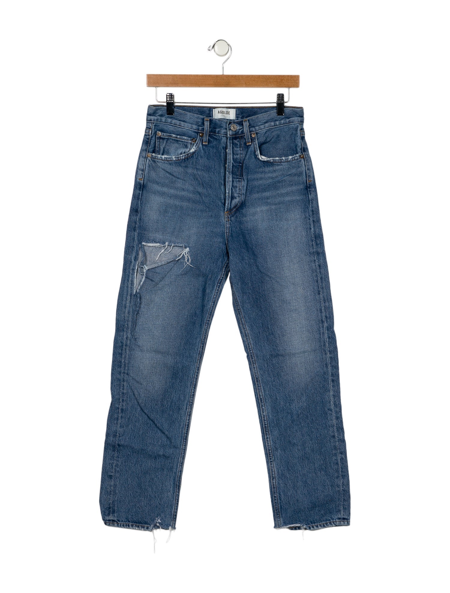 AGOLDE High-Rise Straight Leg Jeans