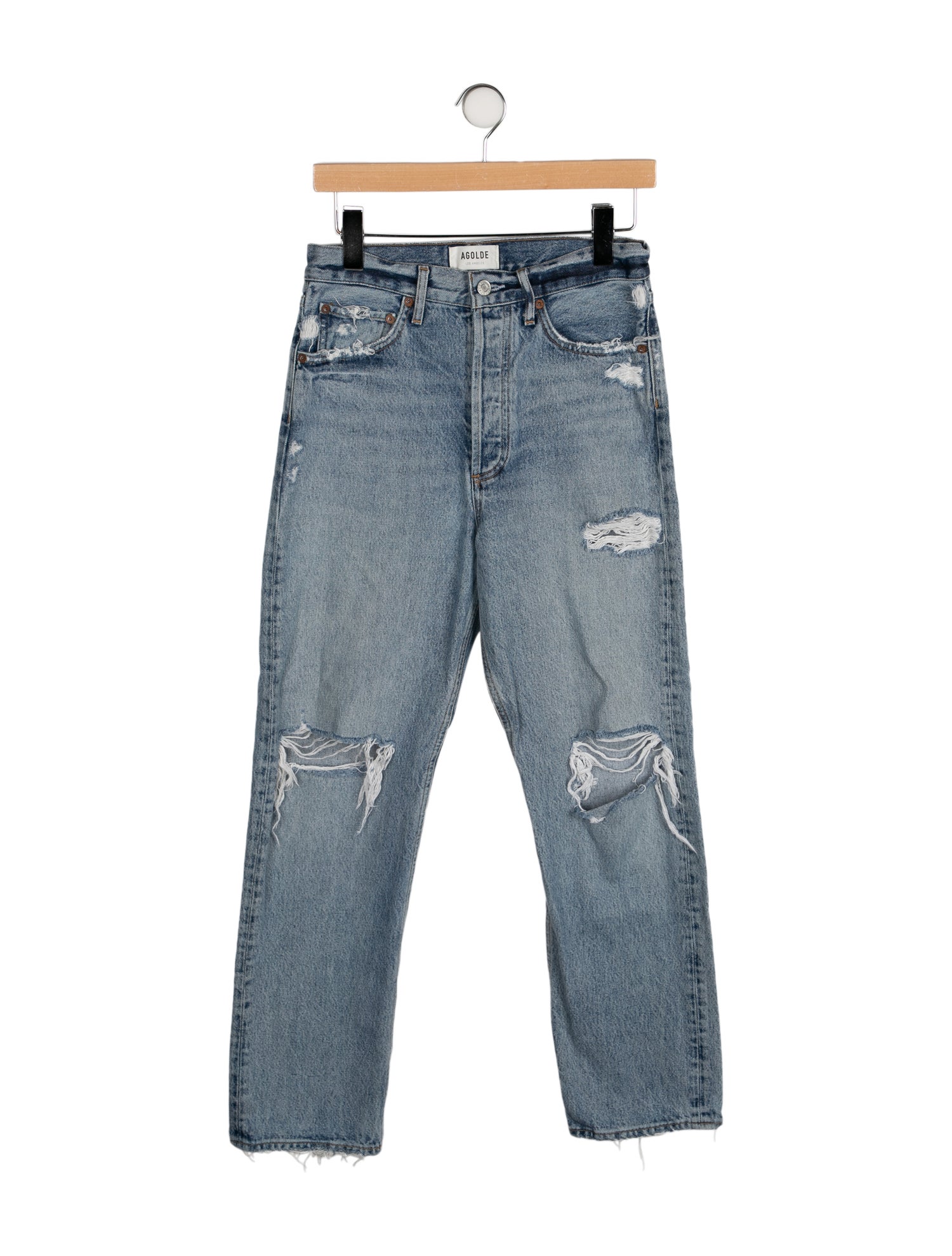 AGOLDE High-Rise Straight Leg Jeans