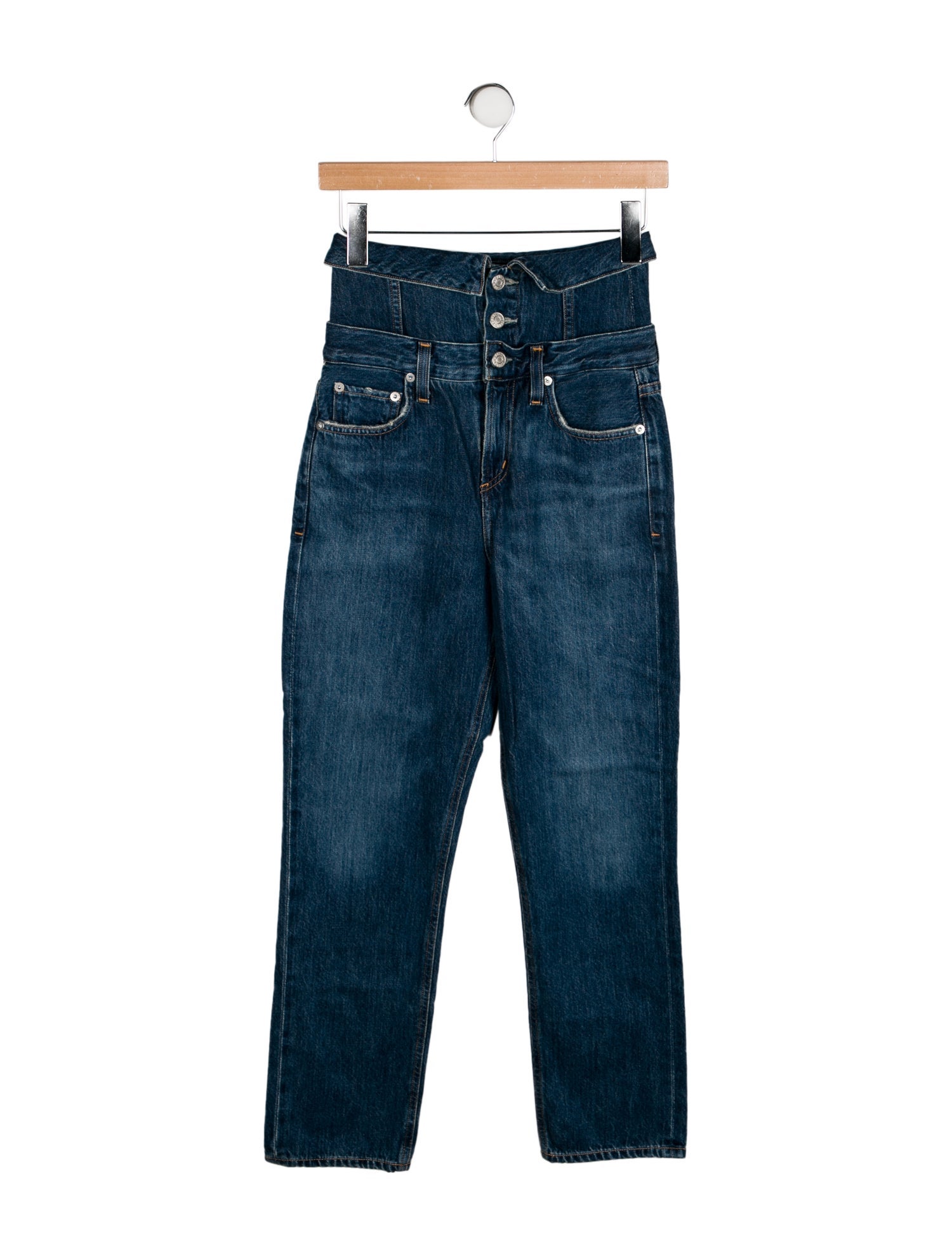 AGOLDE High-Rise Straight Leg Jeans