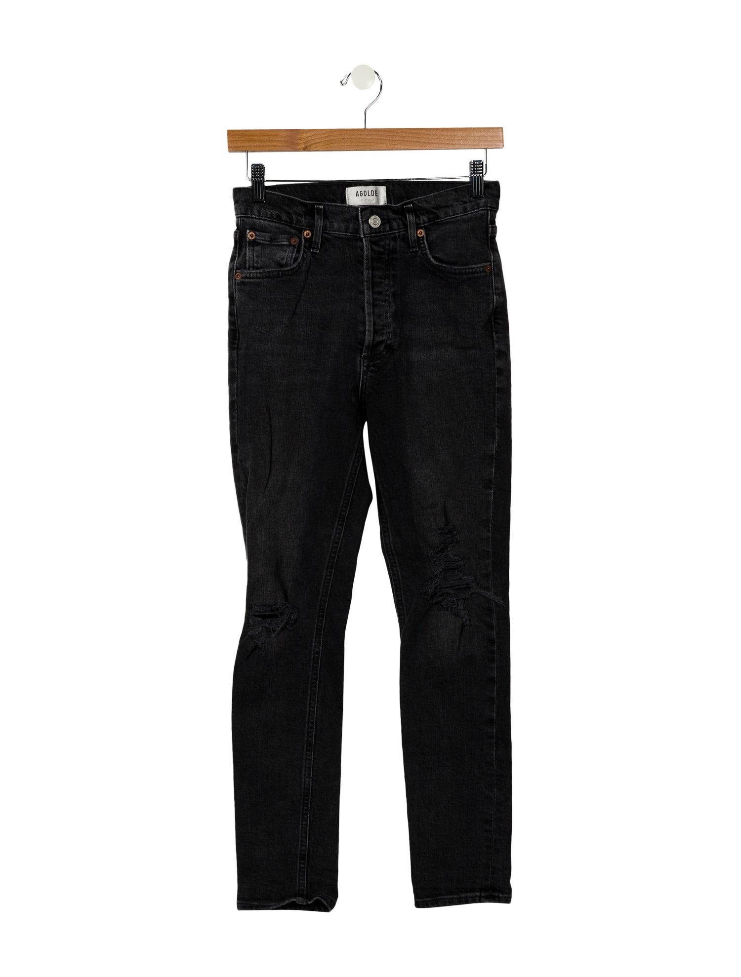 AGOLDE Mid-Rise Skinny Leg Jeans
