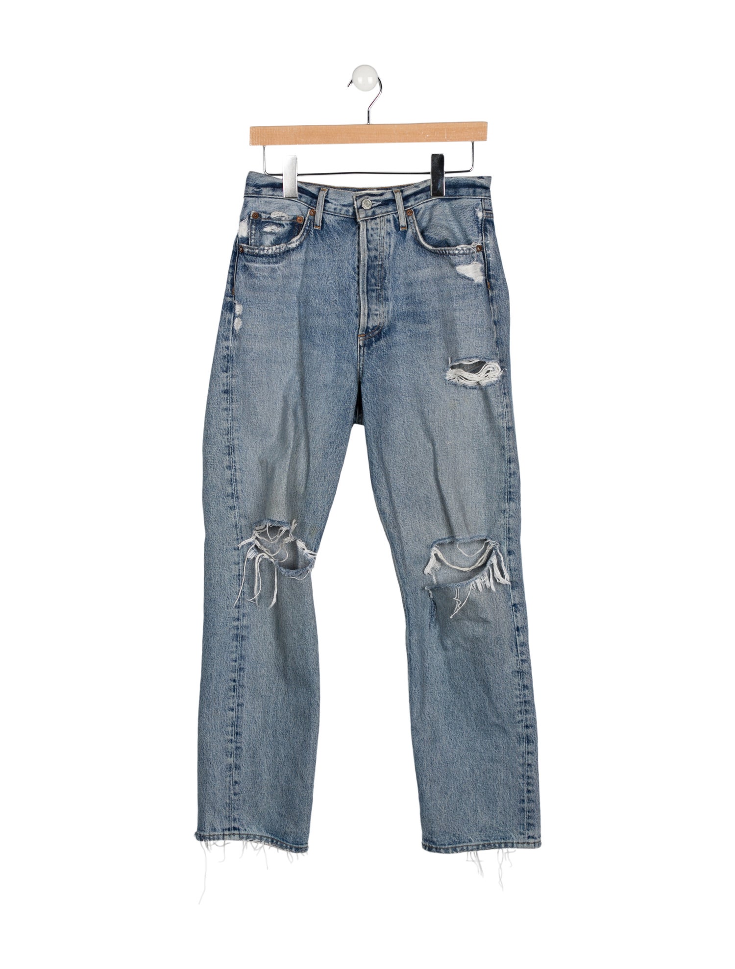 AGOLDE High-Rise Straight Leg Jeans