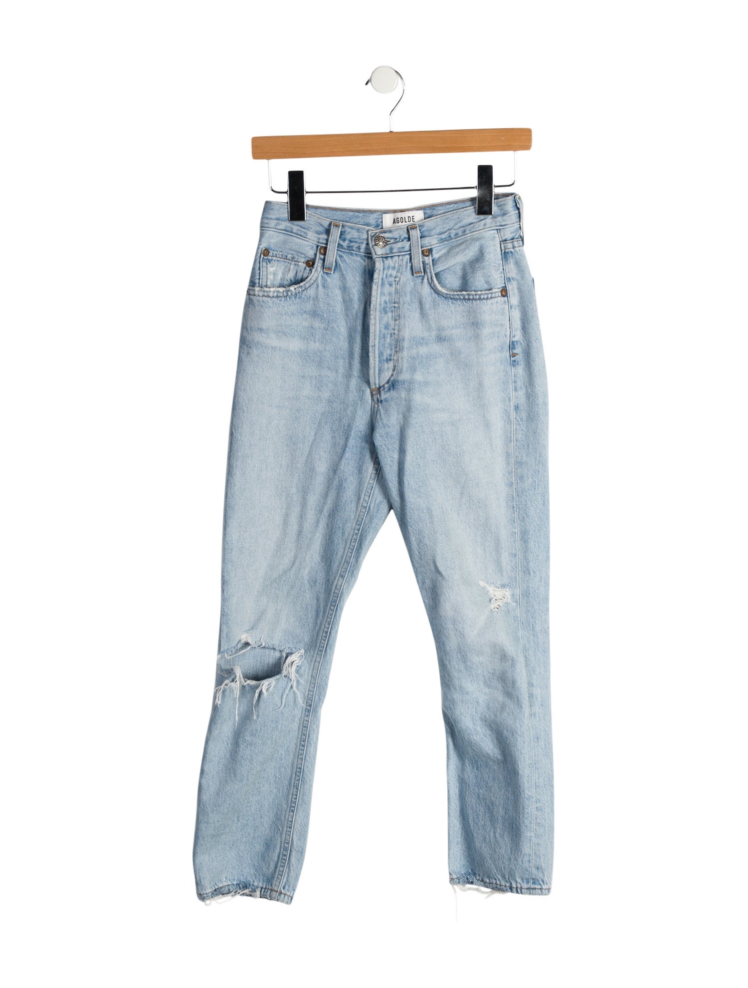 AGOLDE High-Rise Straight Leg Jeans