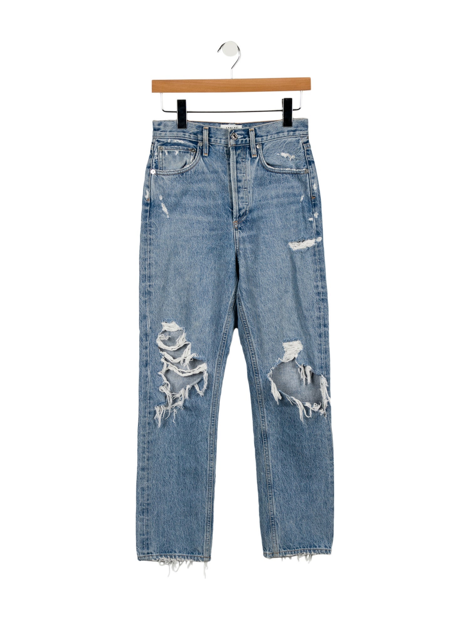 AGOLDE High-Rise Straight Leg Jeans