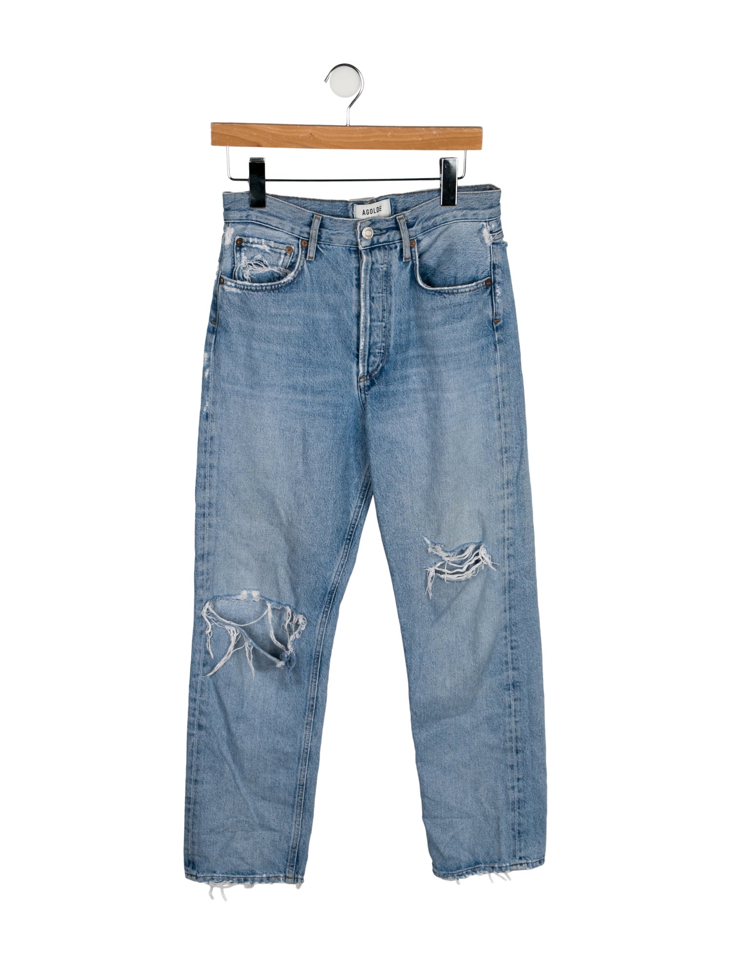 AGOLDE High-Rise Straight Leg Jeans