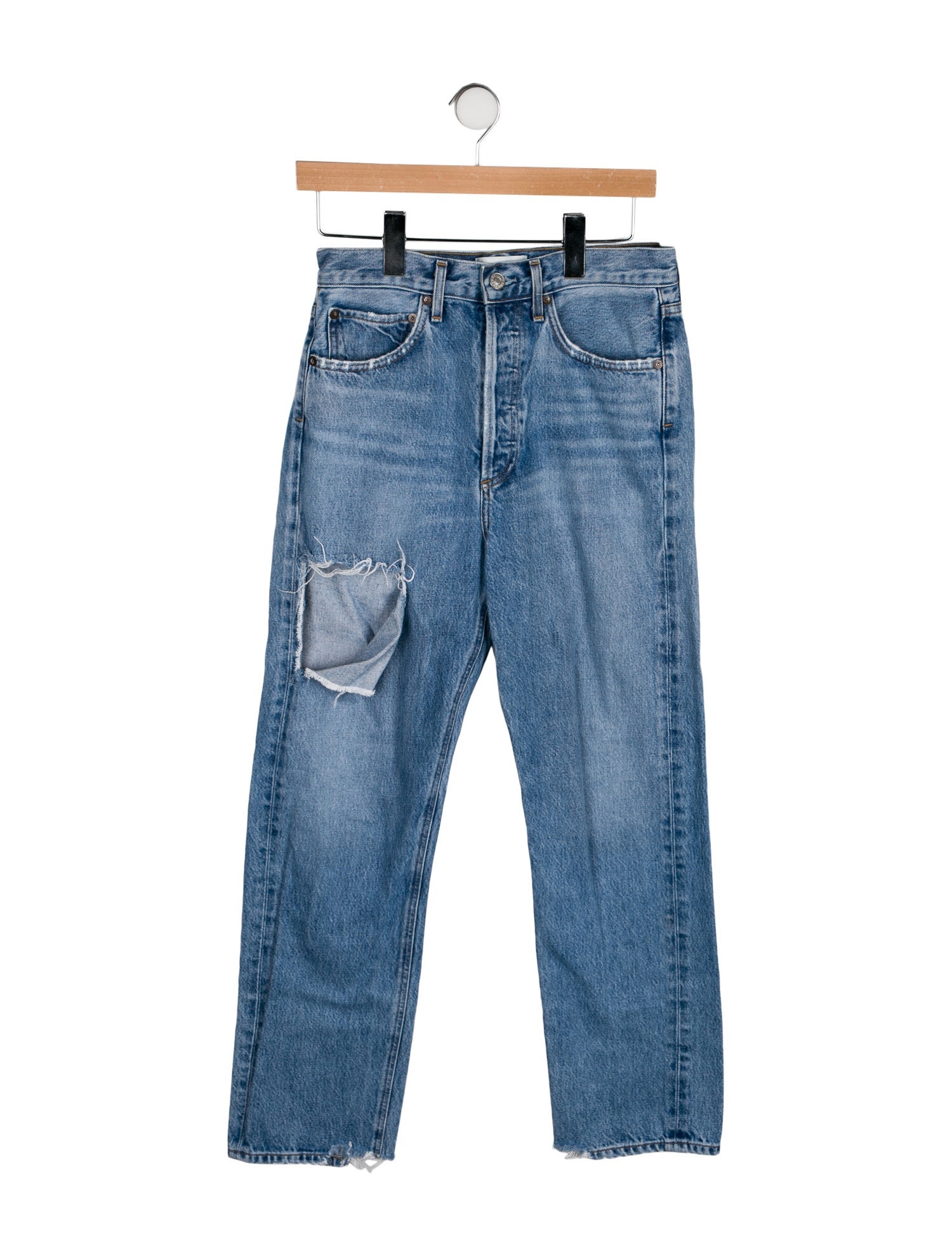AGOLDE High-Rise Straight Leg Jeans