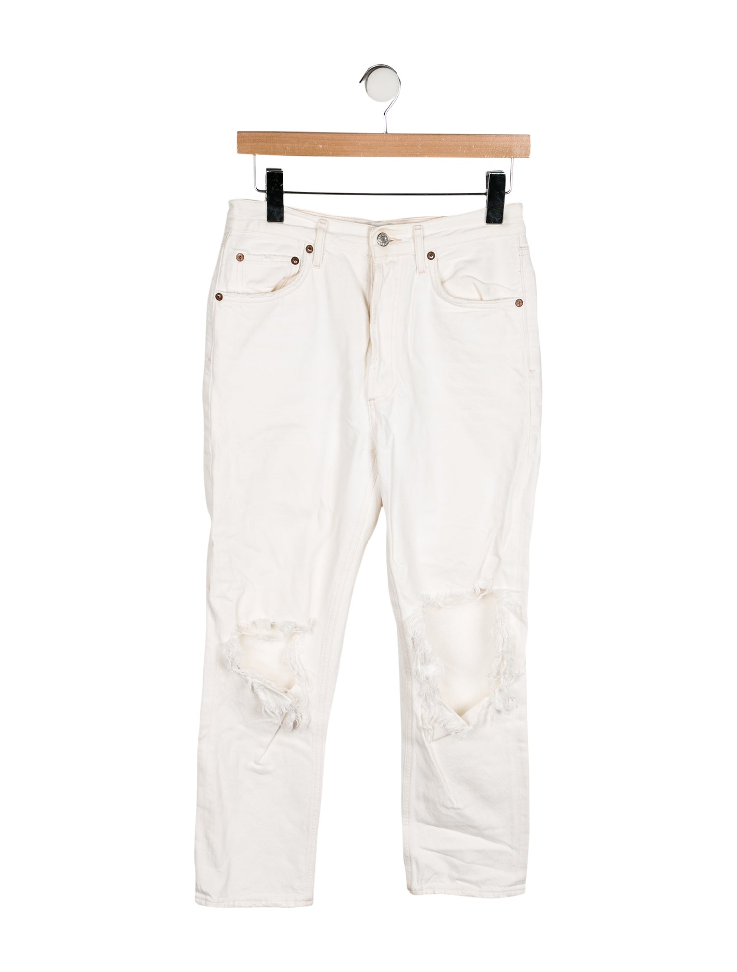 AGOLDE Mid-Rise Straight Leg Jeans