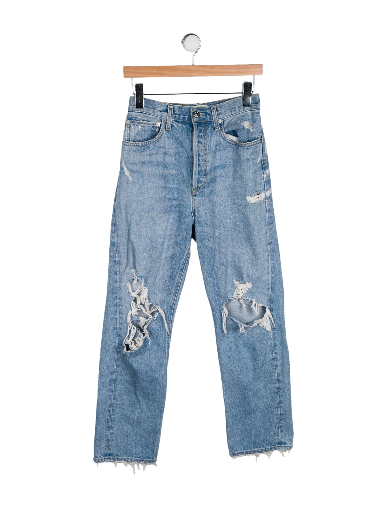 AGOLDE High-Rise Straight Leg Jeans