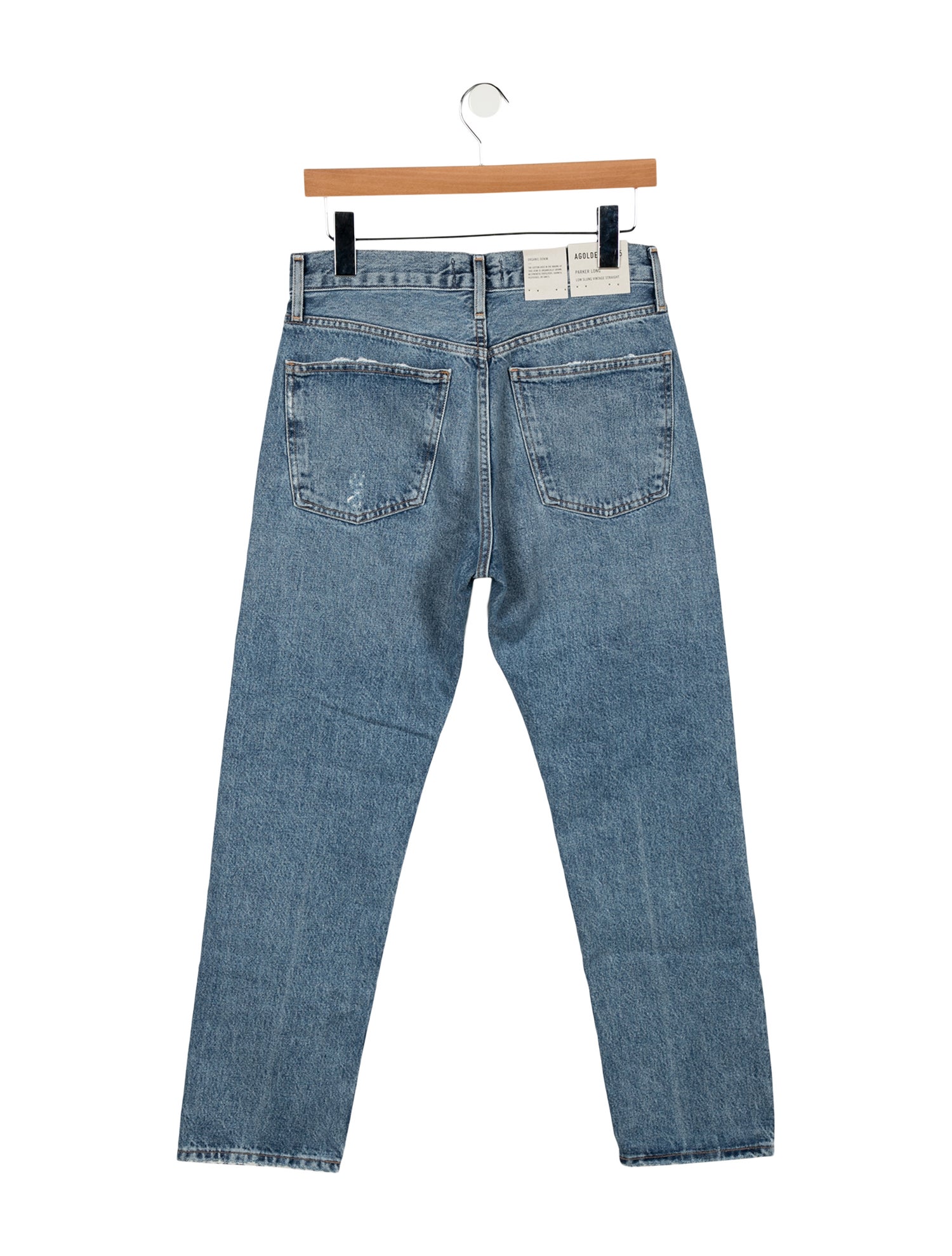 AGOLDE Mid-Rise Straight Leg Jeans