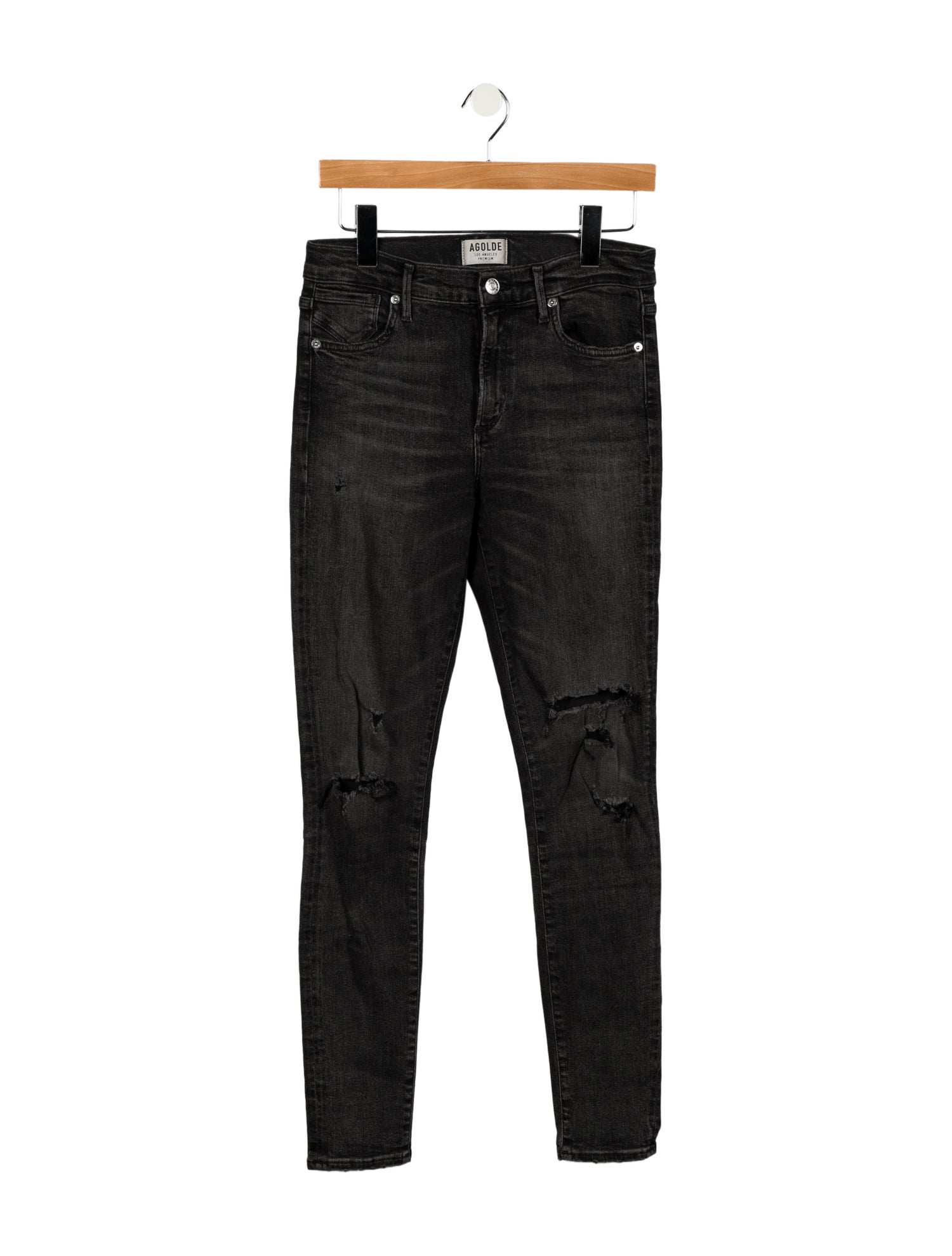 AGOLDE Mid-Rise Skinny Leg Jeans