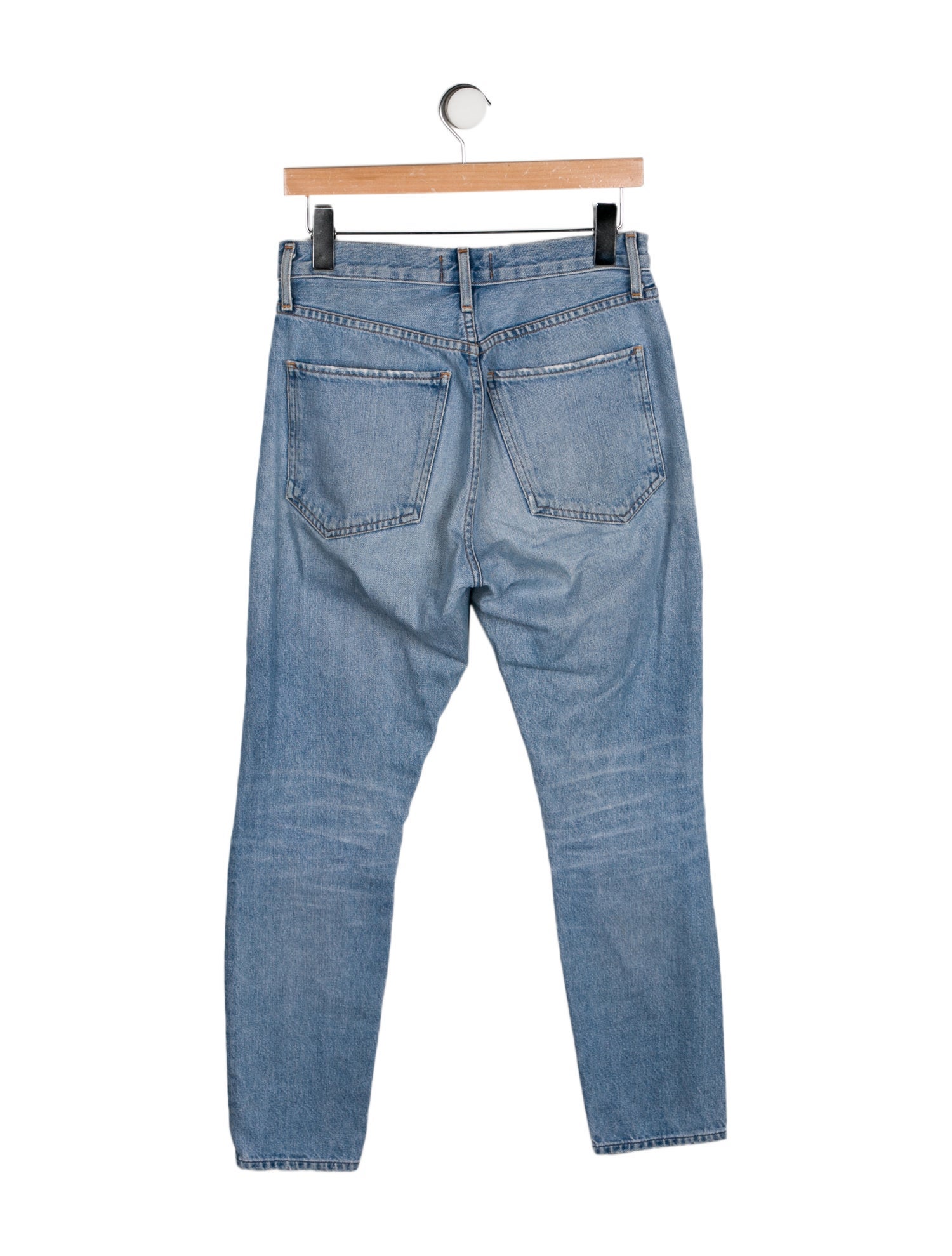 AGOLDE Mid-Rise Straight Leg Jeans