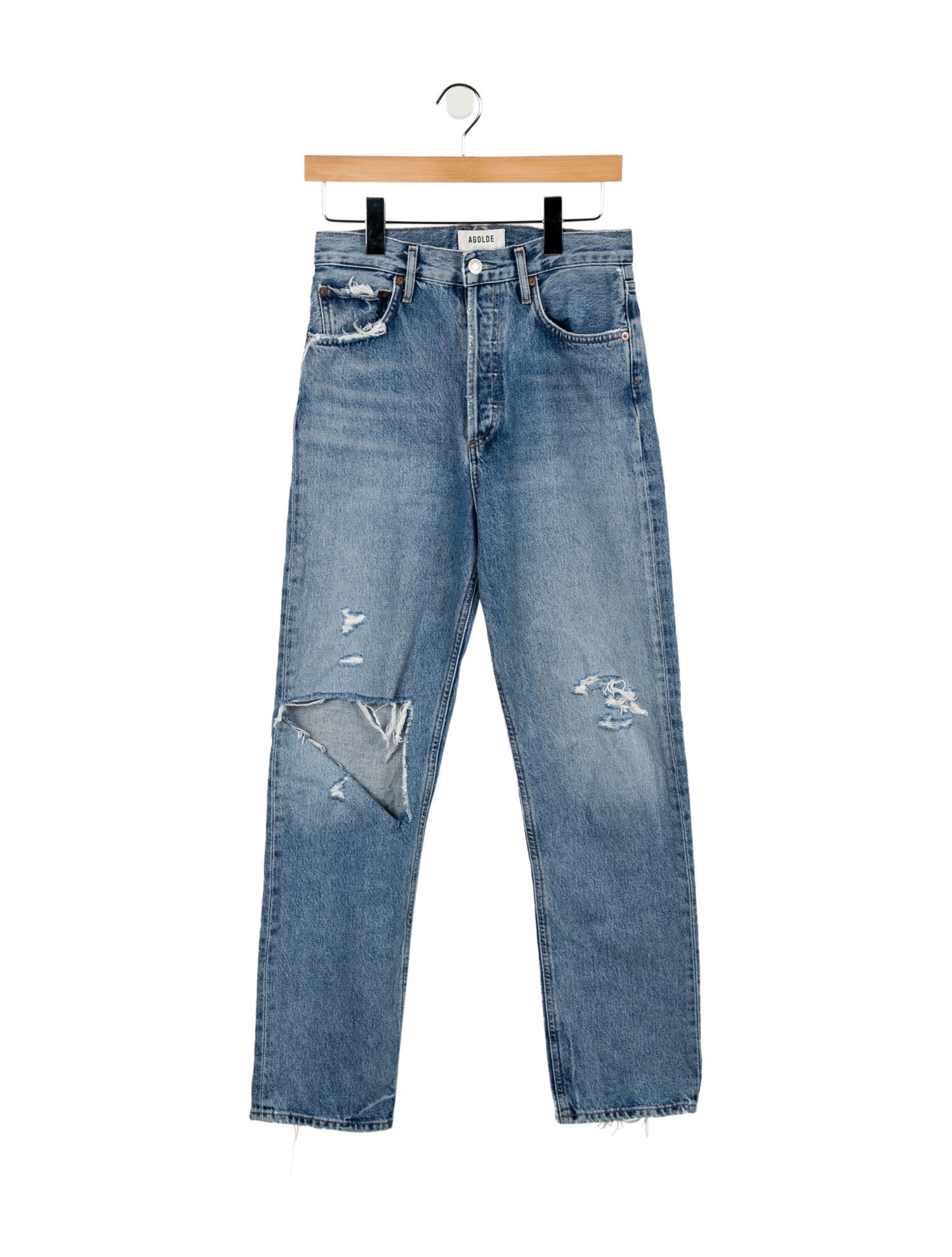 AGOLDE High-Rise Straight Leg Jeans
