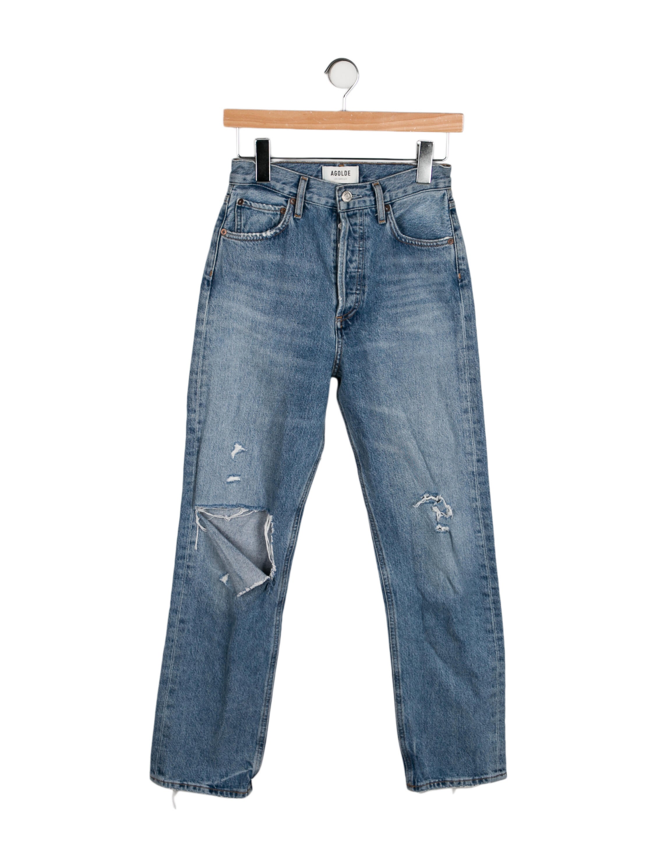 AGOLDE High-Rise Straight Leg Jeans