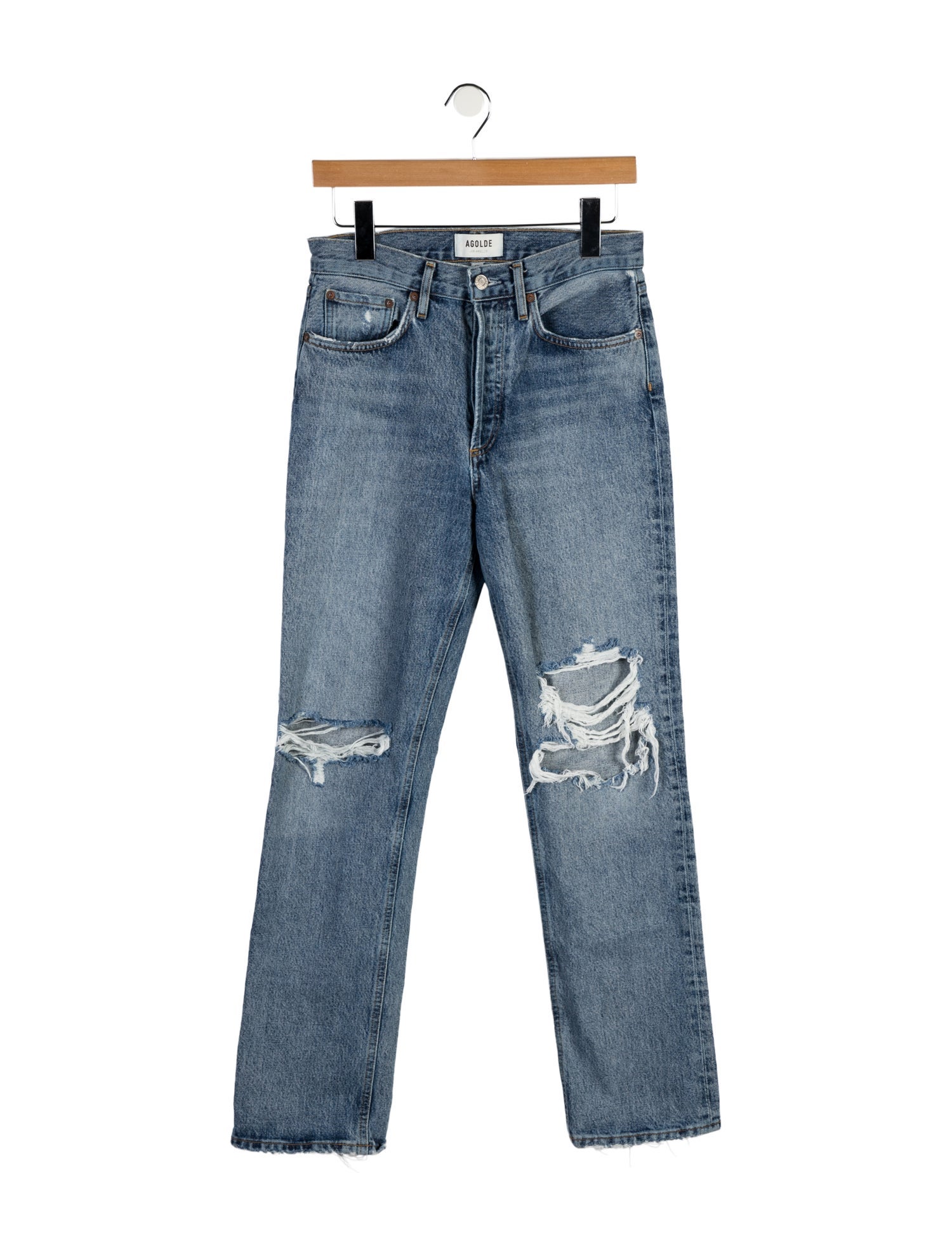 AGOLDE High-Rise Straight Leg Jeans
