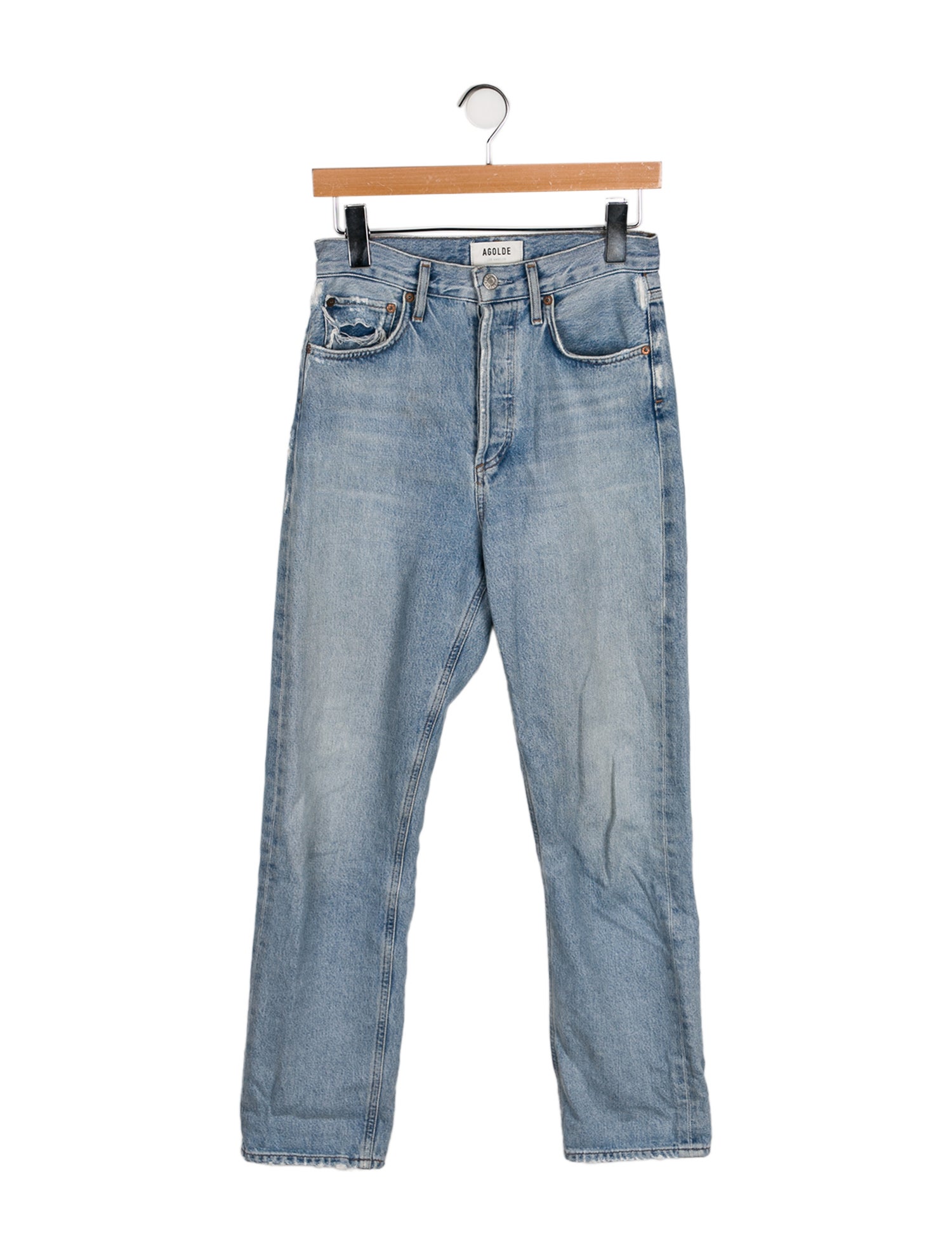 AGOLDE High-Rise Straight Leg Jeans