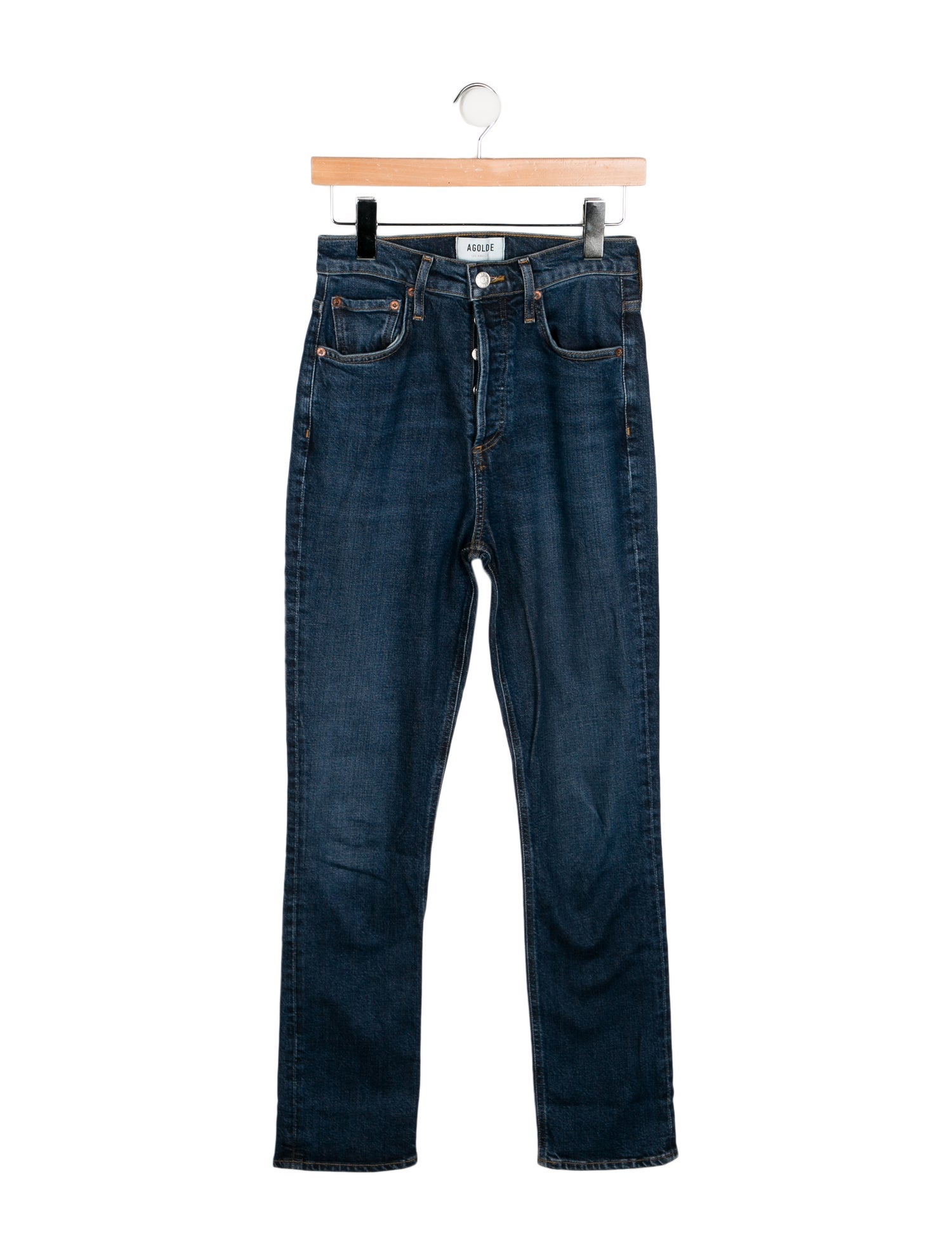 AGOLDE High-Rise Straight Leg Jeans