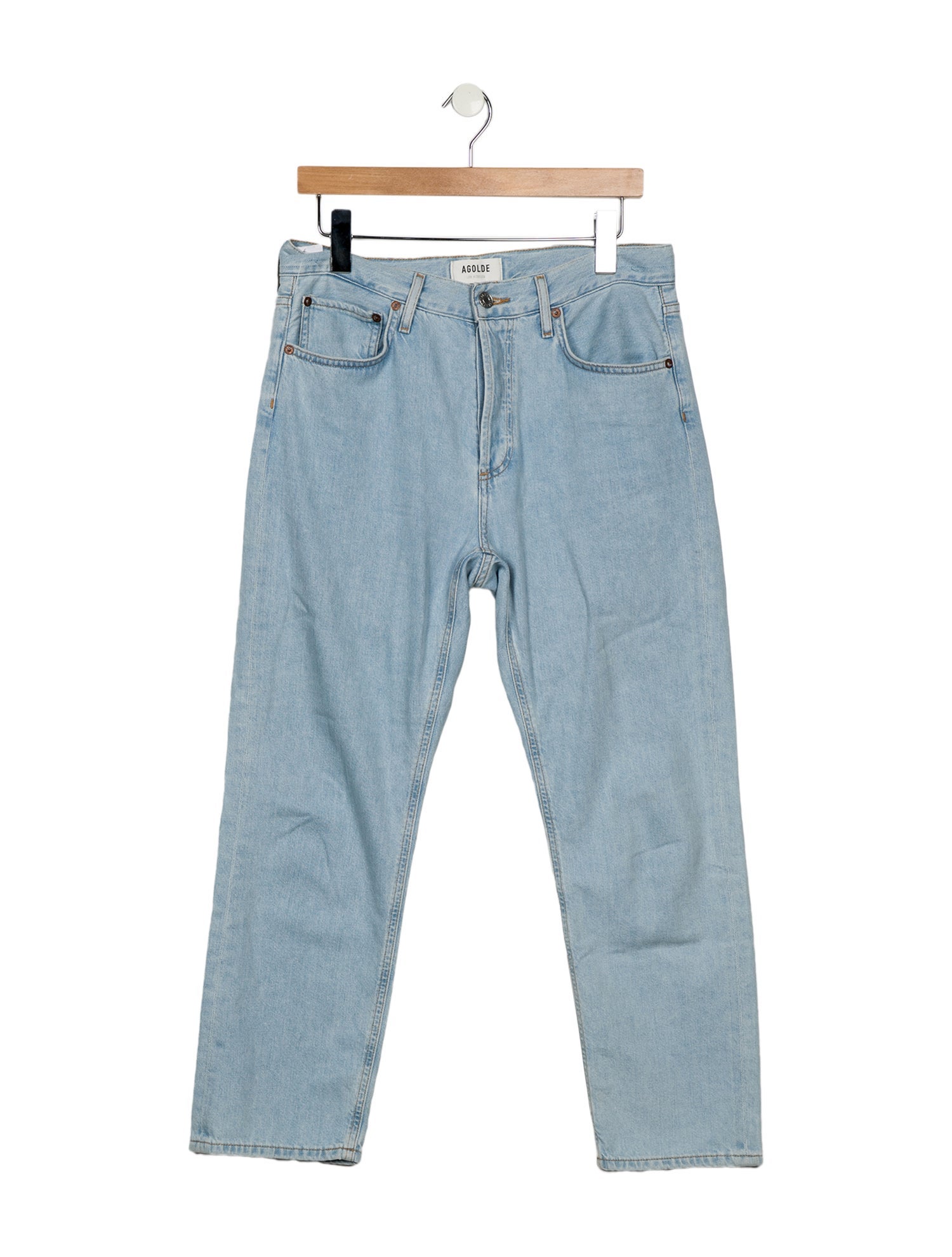 AGOLDE High-Rise Straight Leg Jeans