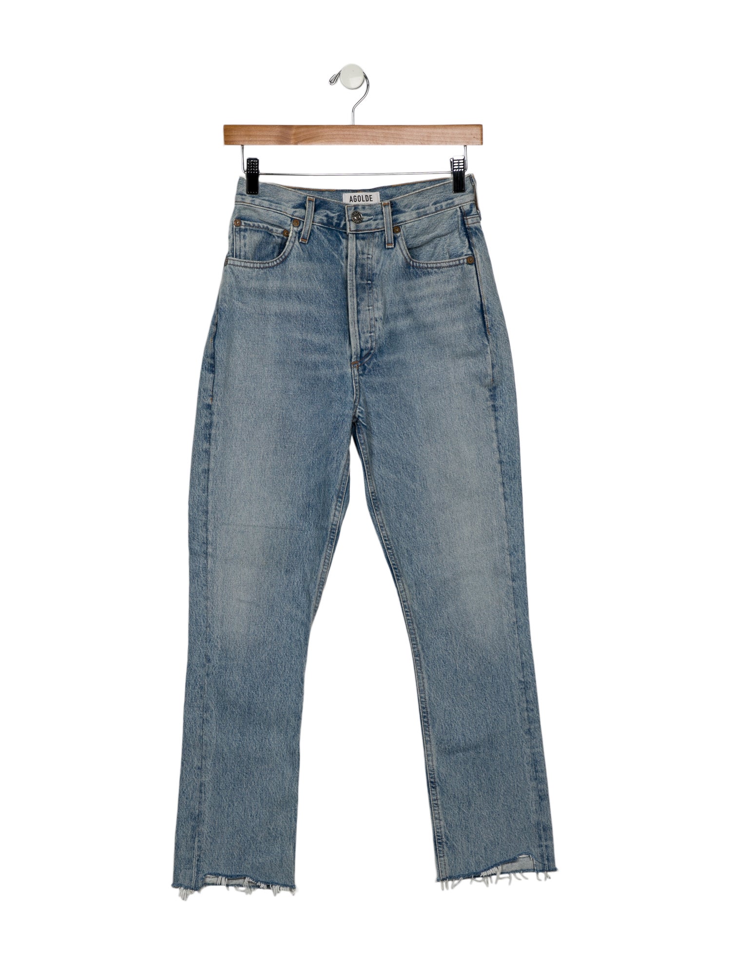 AGOLDE High-Rise Straight Leg Jeans
