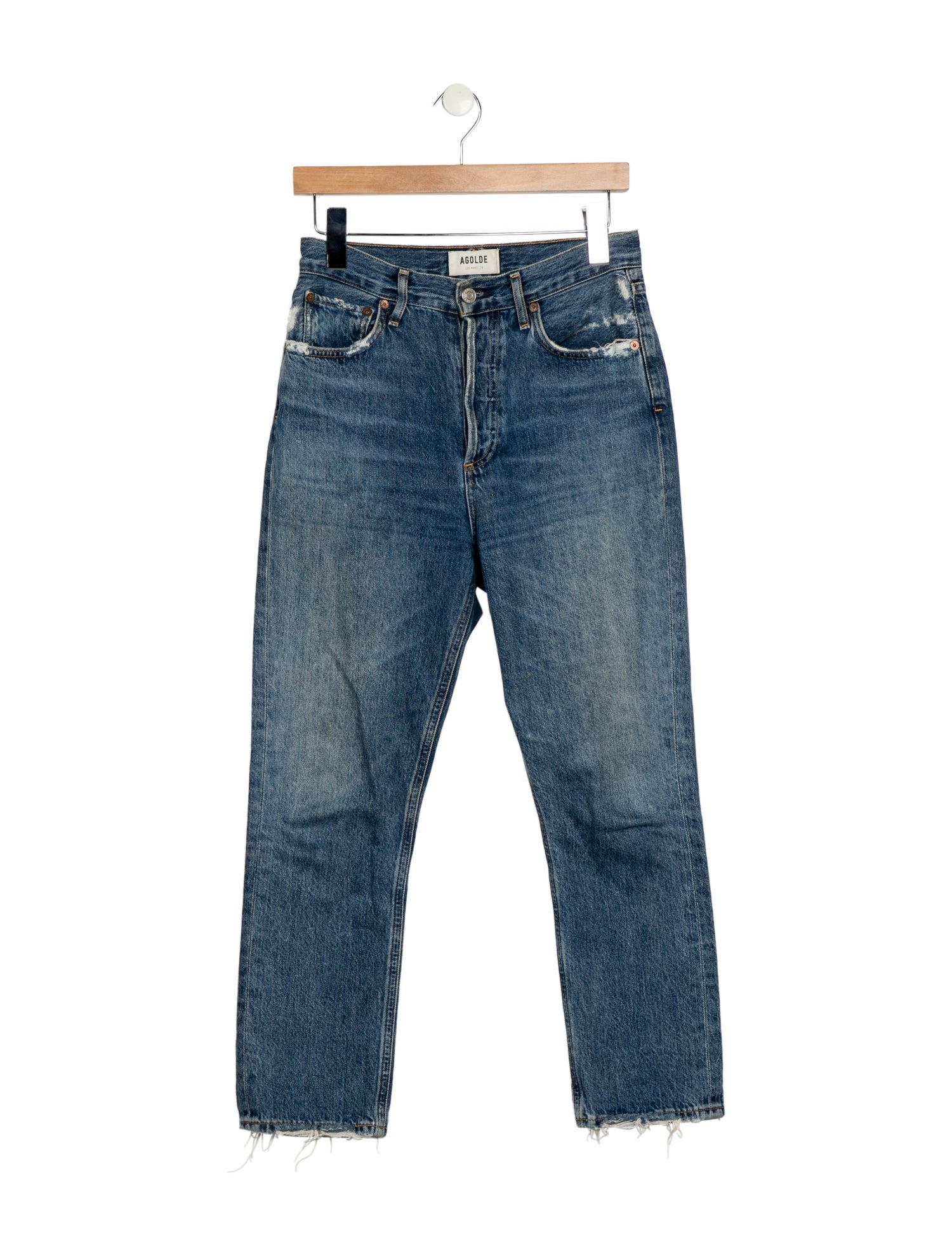 AGOLDE High-Rise Straight Leg Jeans