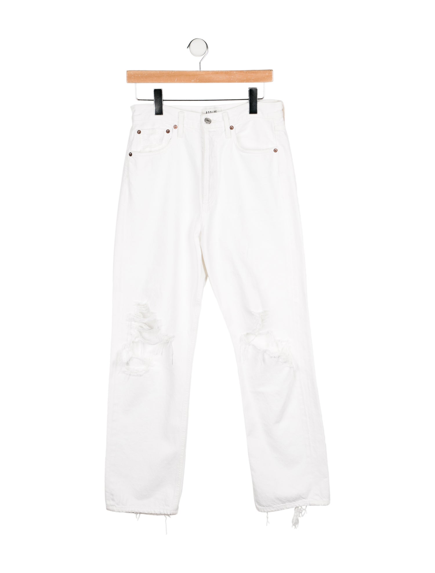 AGOLDE High-Rise Straight Leg Jeans