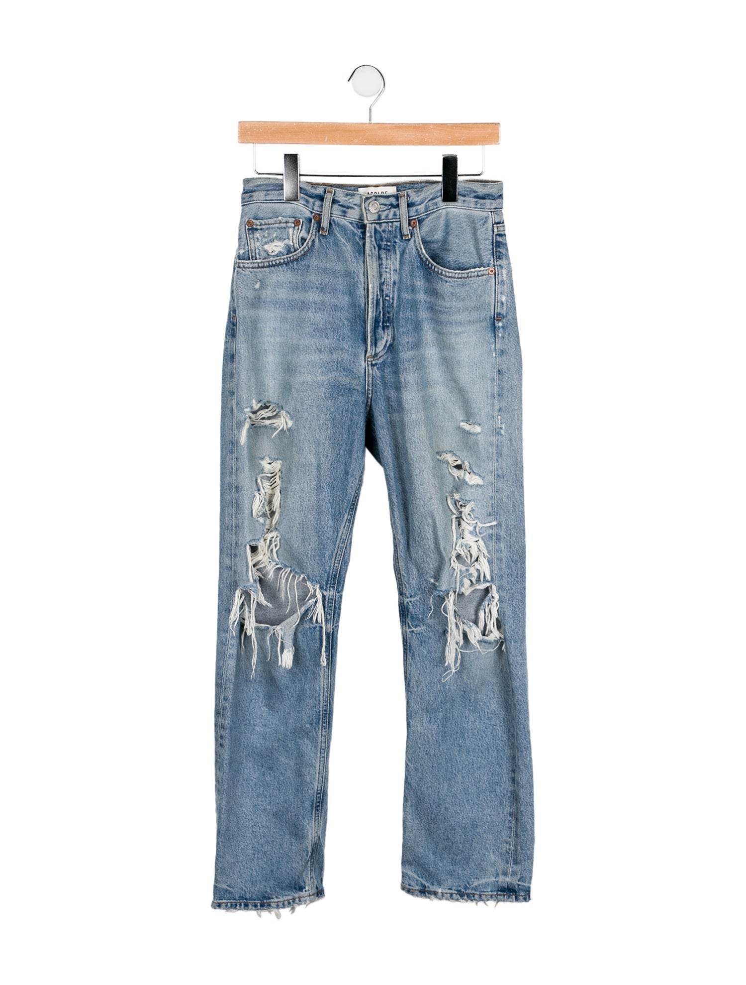 AGOLDE High-Rise Straight Leg Jeans
