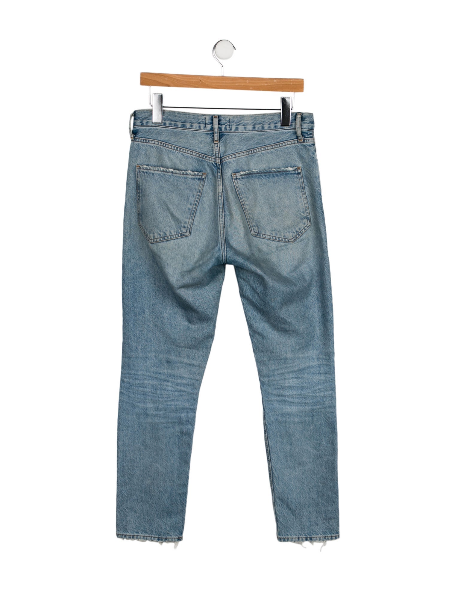 AGOLDE Mid-Rise Straight Leg Jeans