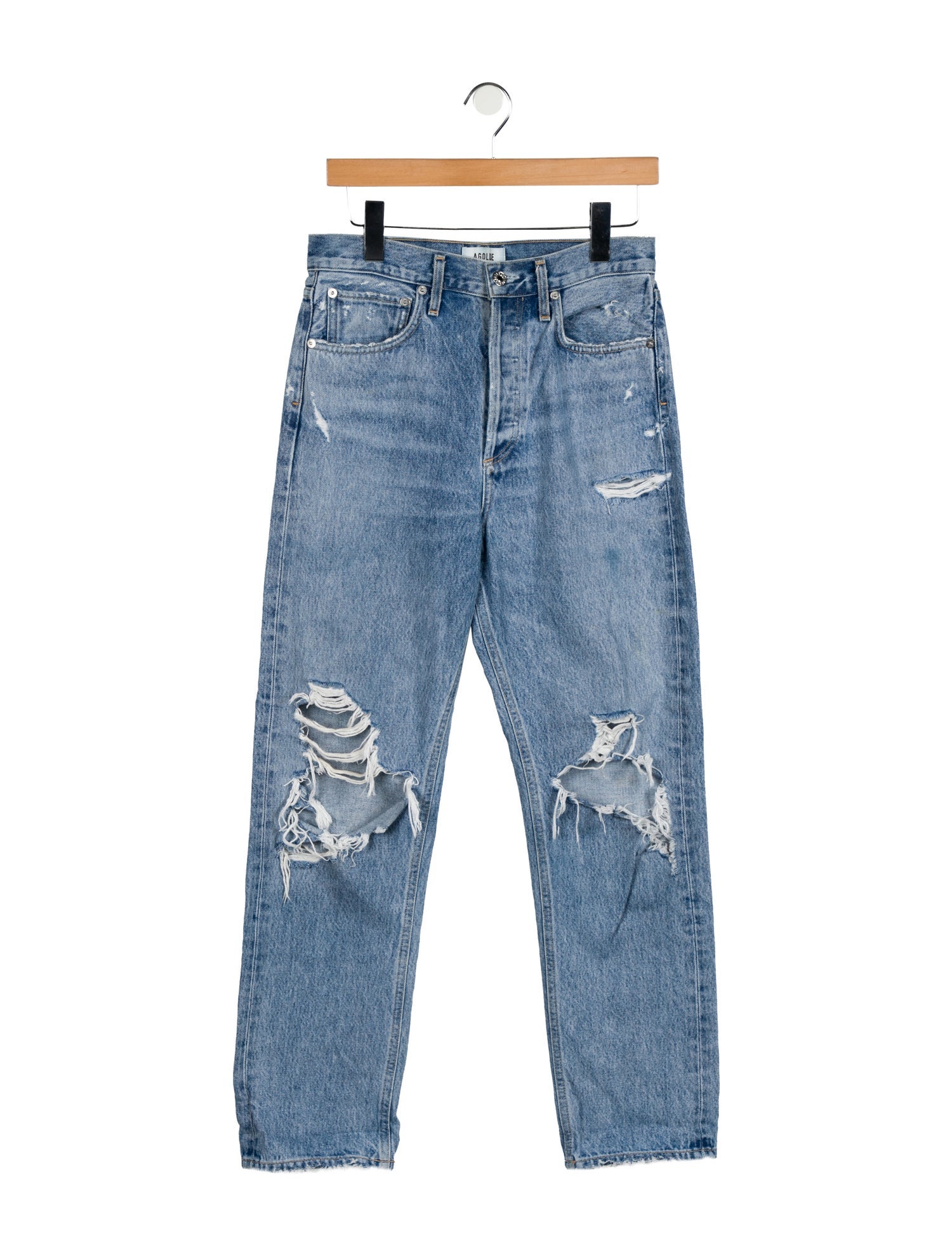 AGOLDE High-Rise Straight Leg Jeans