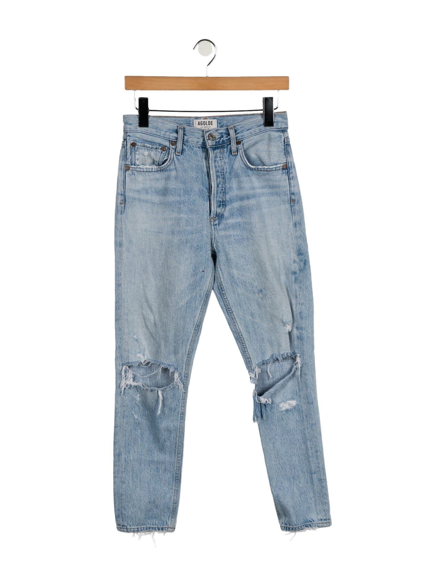AGOLDE Mid-Rise Skinny Leg Jeans