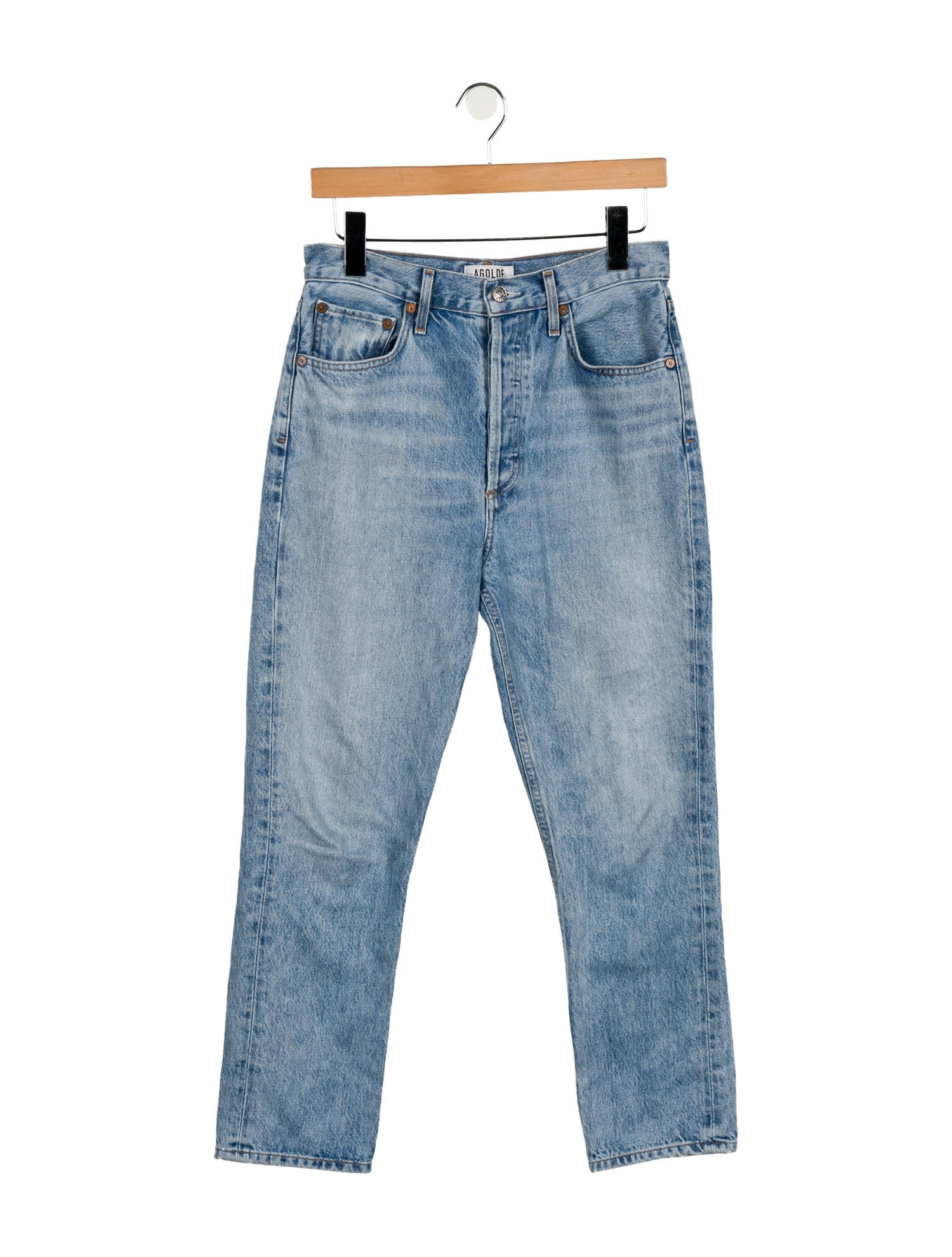 AGOLDE High-Rise Straight Leg Jeans