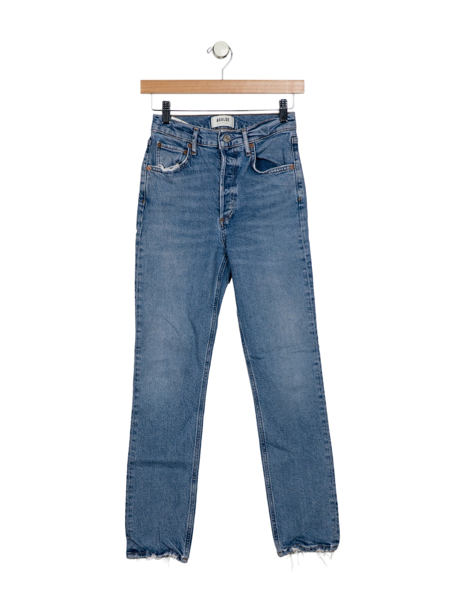 AGOLDE High-Rise Straight Leg Jeans