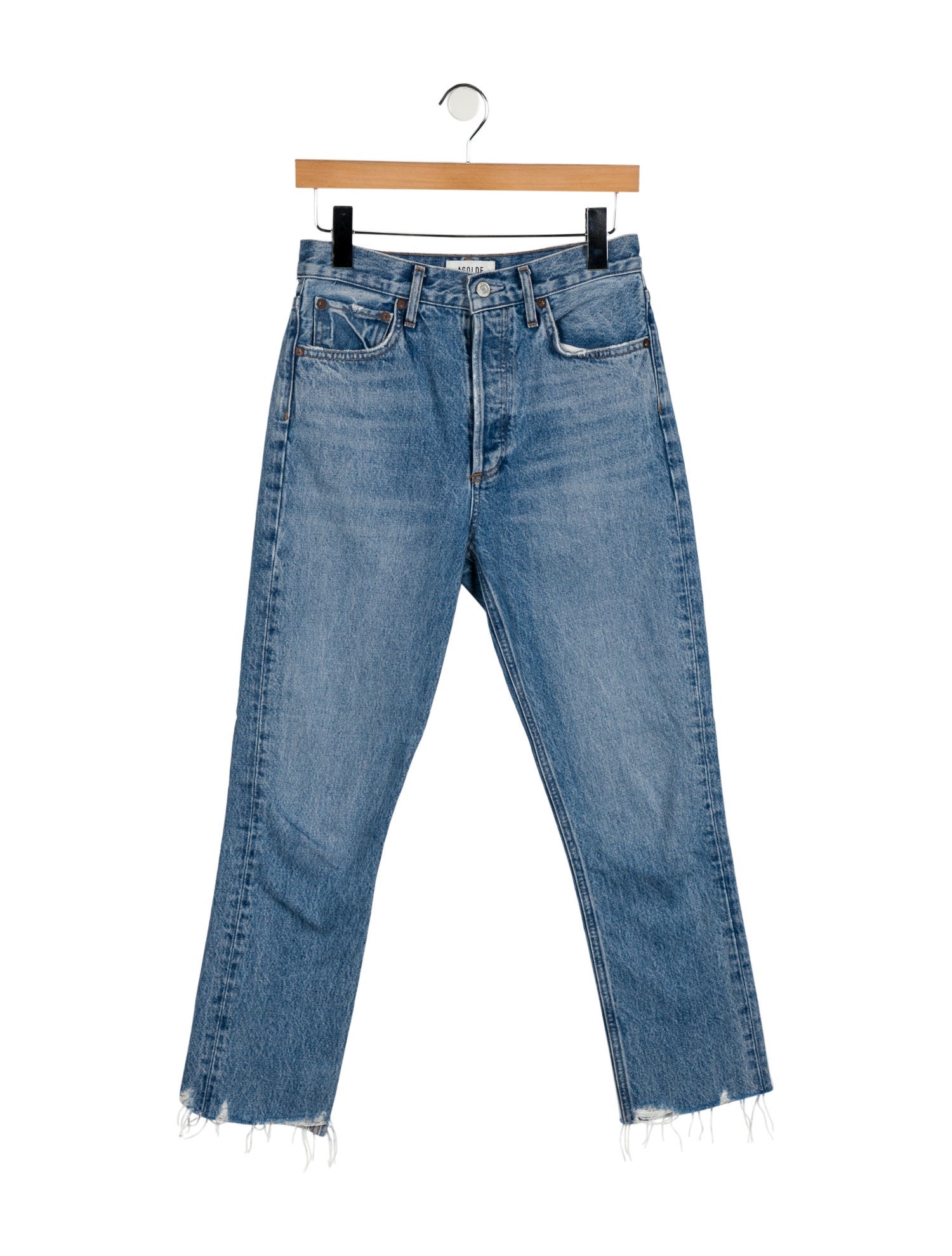 AGOLDE High-Rise Straight Leg Jeans