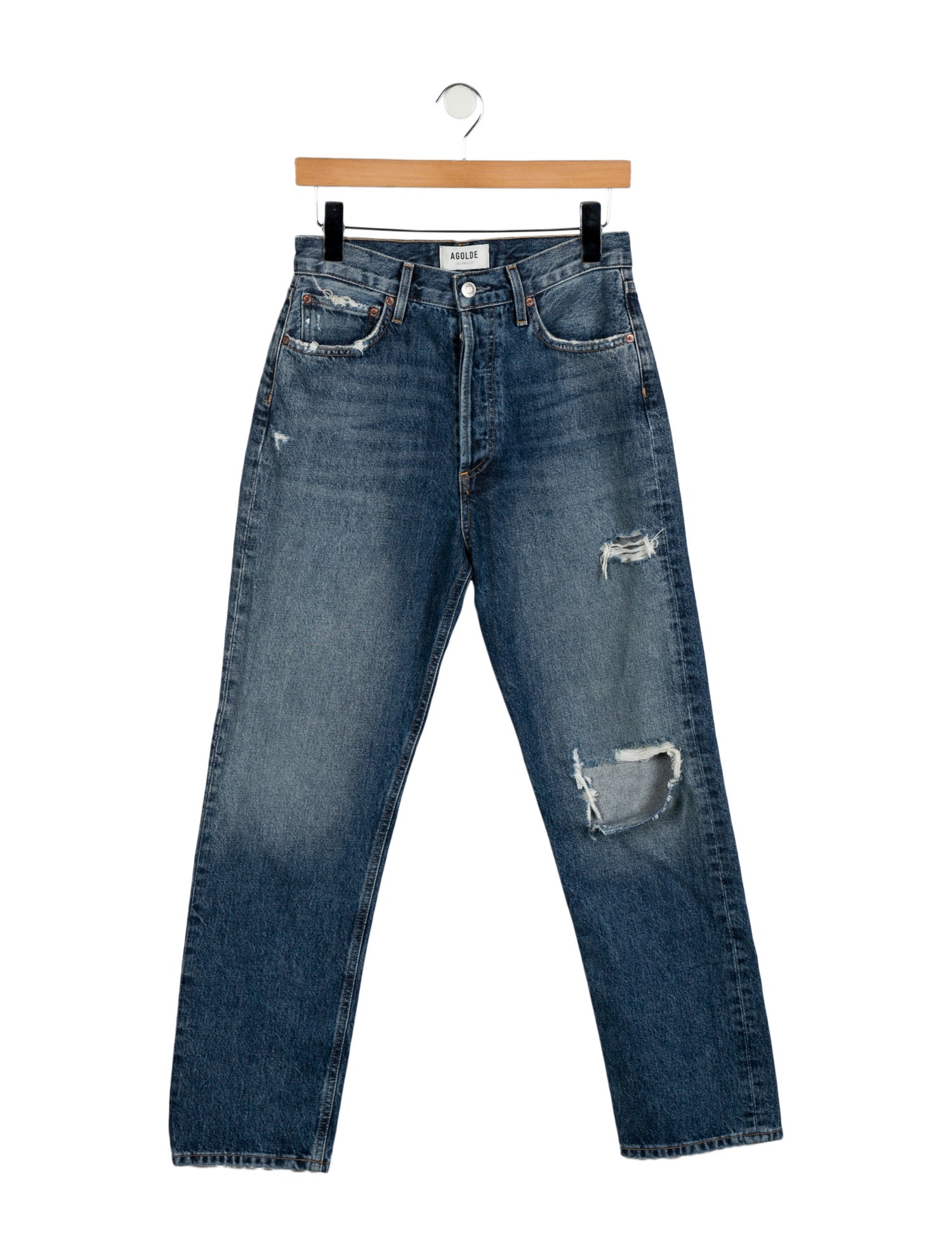 AGOLDE High-Rise Straight Leg Jeans
