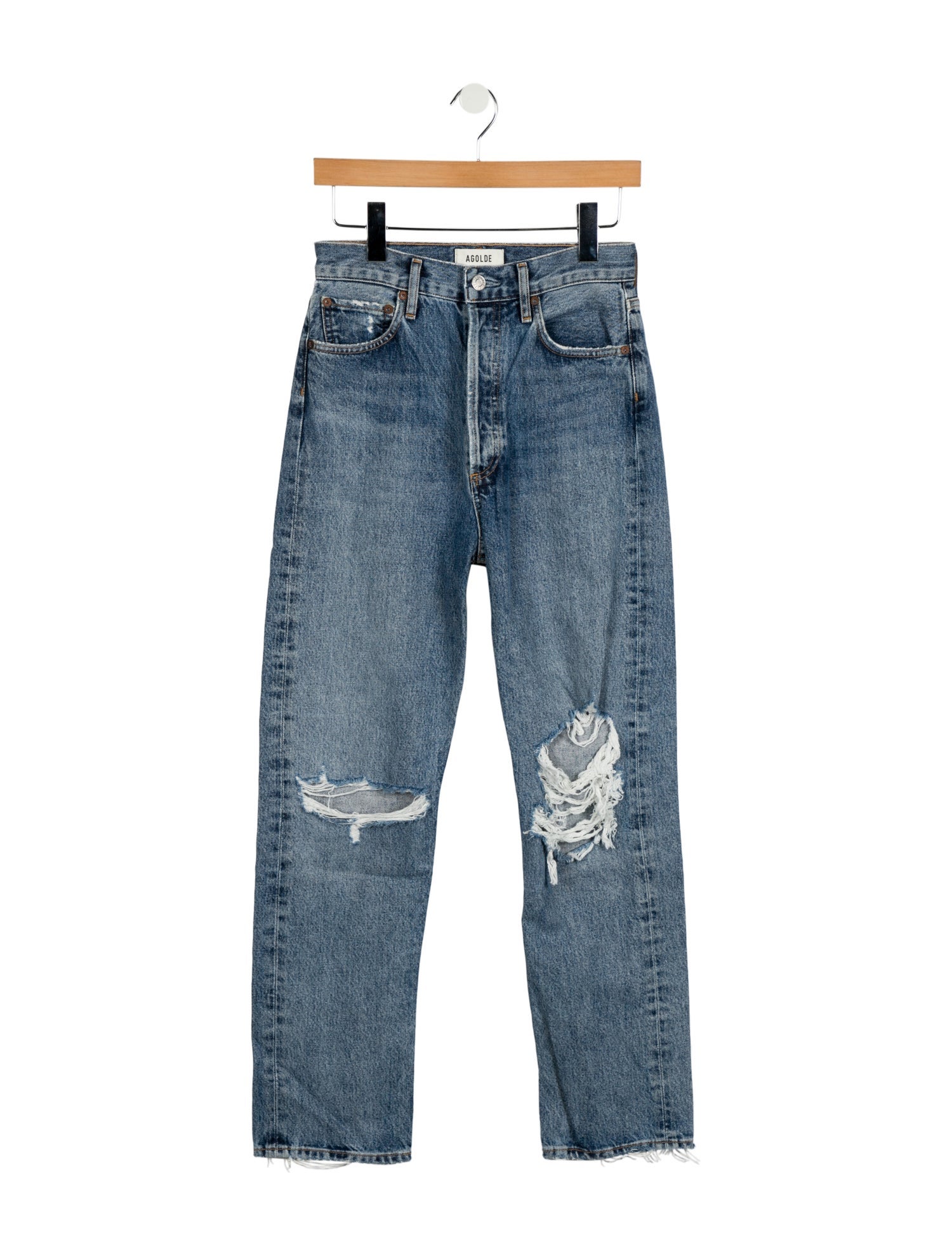 AGOLDE High-Rise Straight Leg Jeans