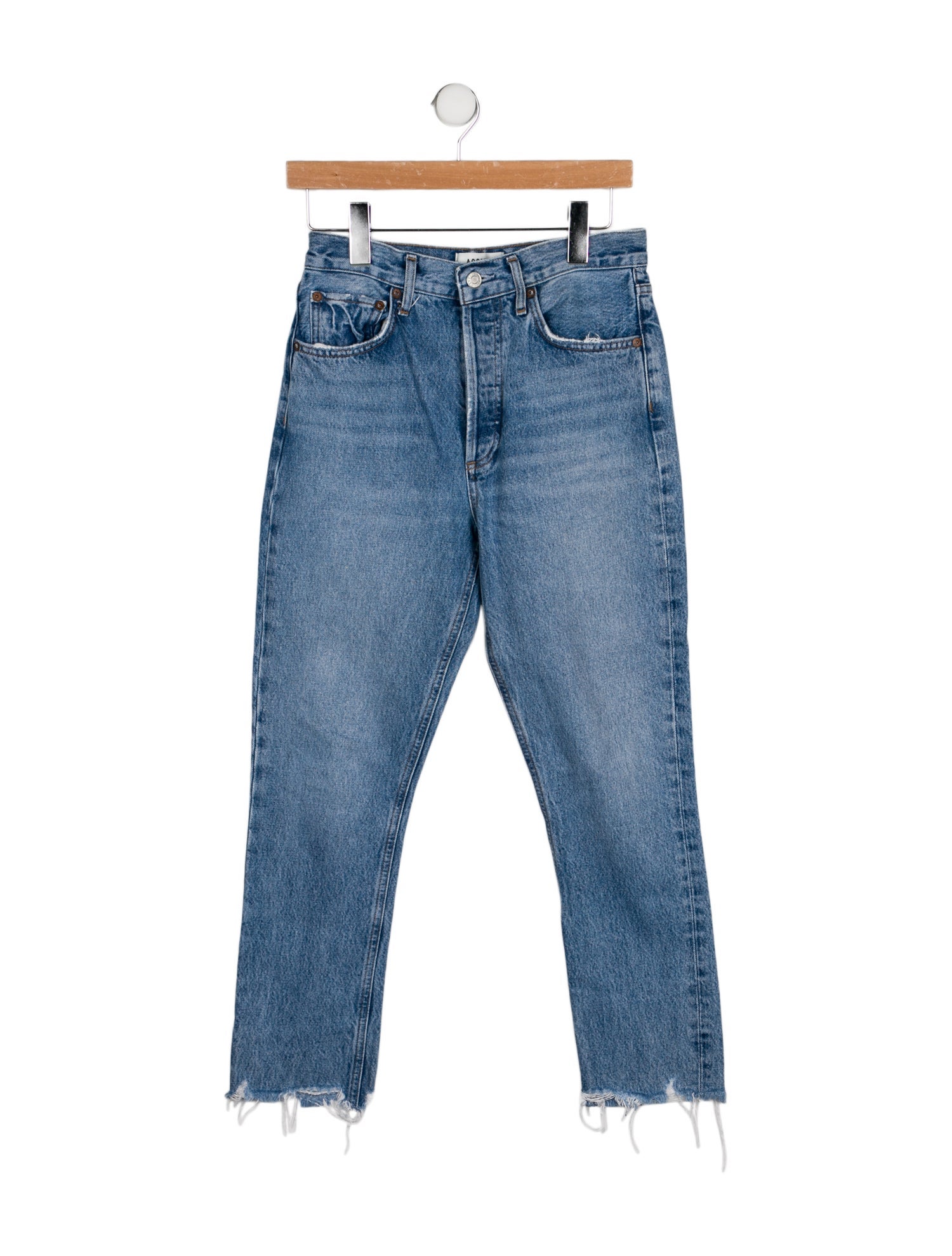 AGOLDE High-Rise Straight Leg Jeans