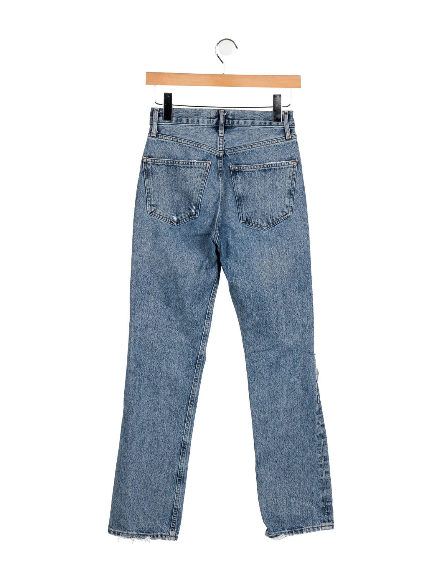 AGOLDE Mid-Rise Straight Leg Jeans