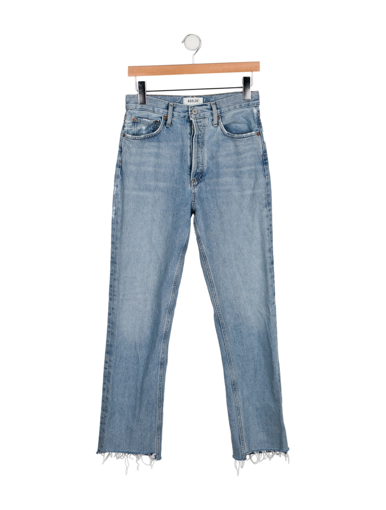AGOLDE High-Rise Straight Leg Jeans
