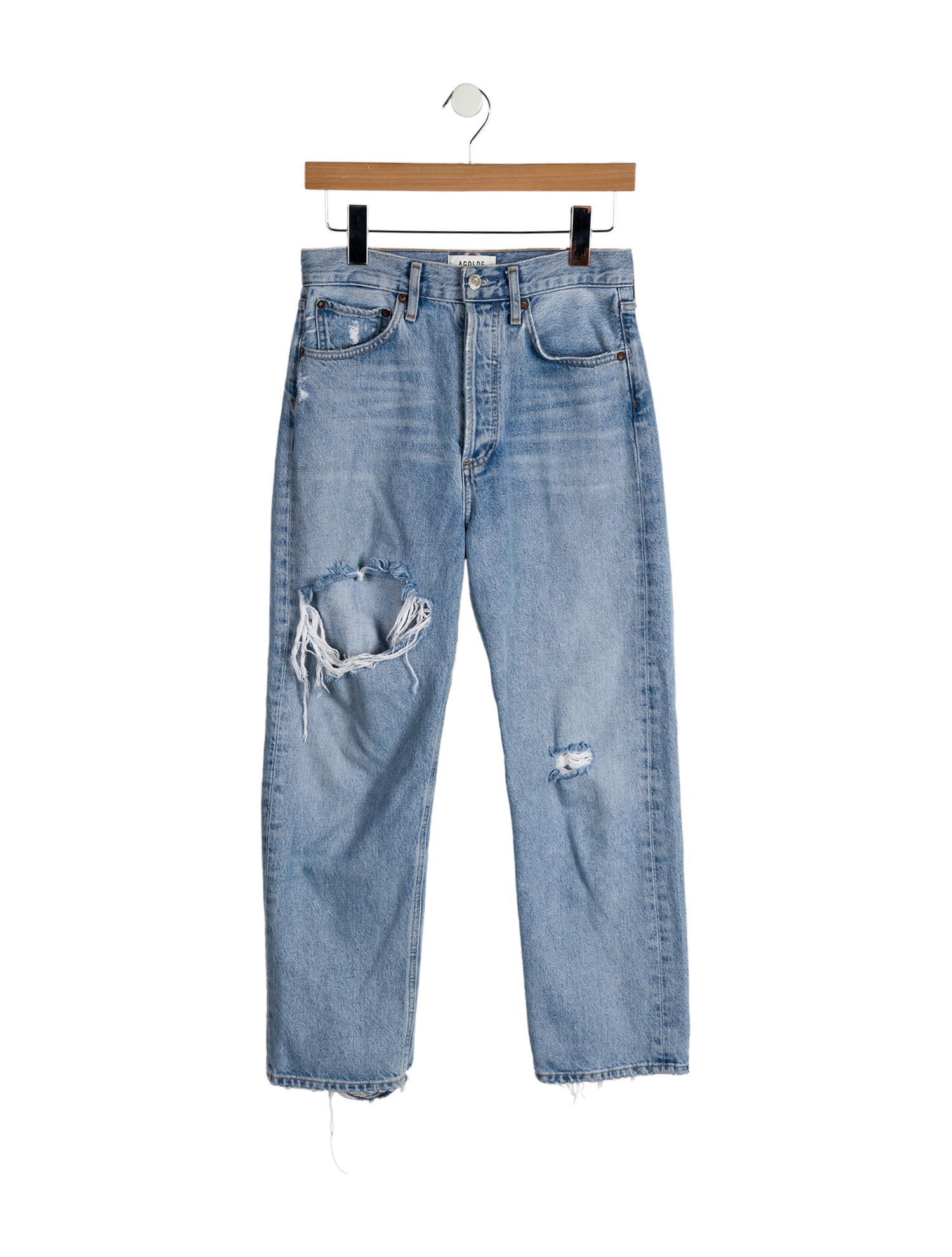 AGOLDE High-Rise Straight Leg Jeans