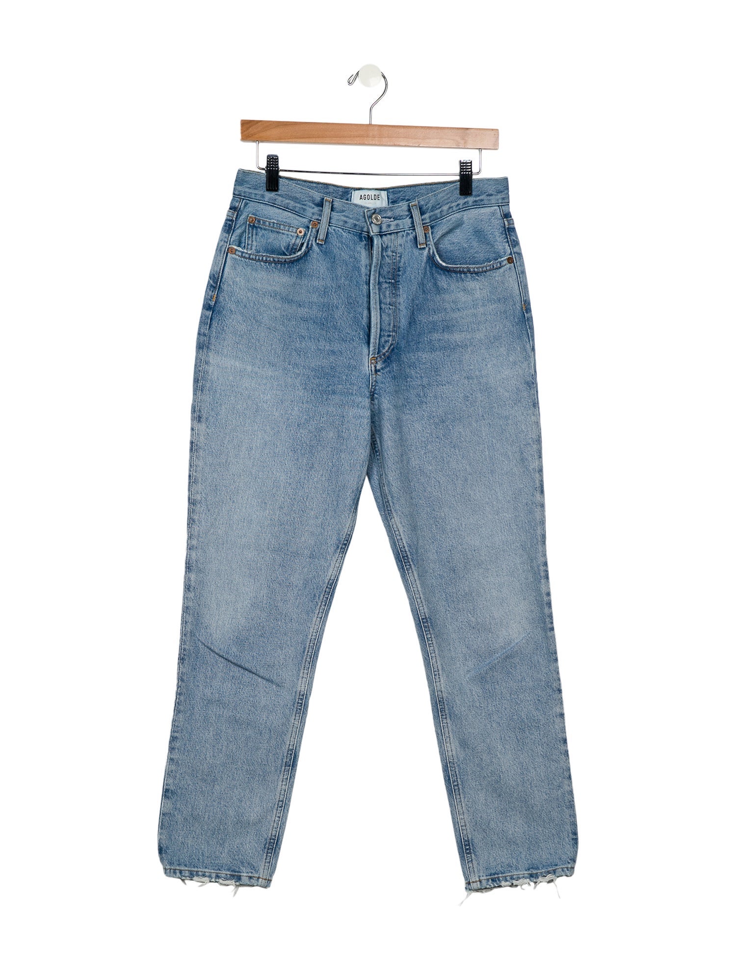 AGOLDE High-Rise Straight Leg Jeans