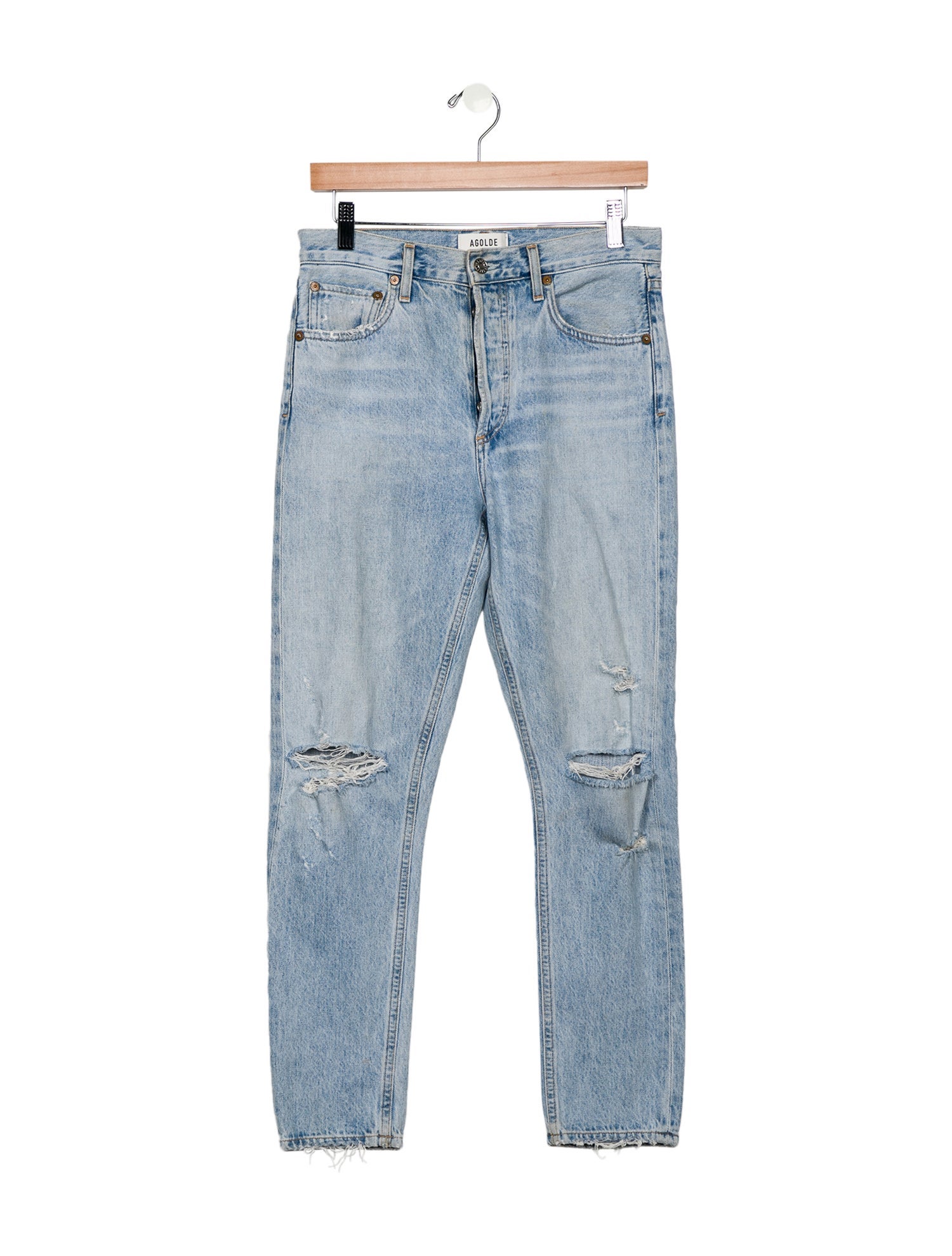 AGOLDE Mid-Rise Skinny Leg Jeans