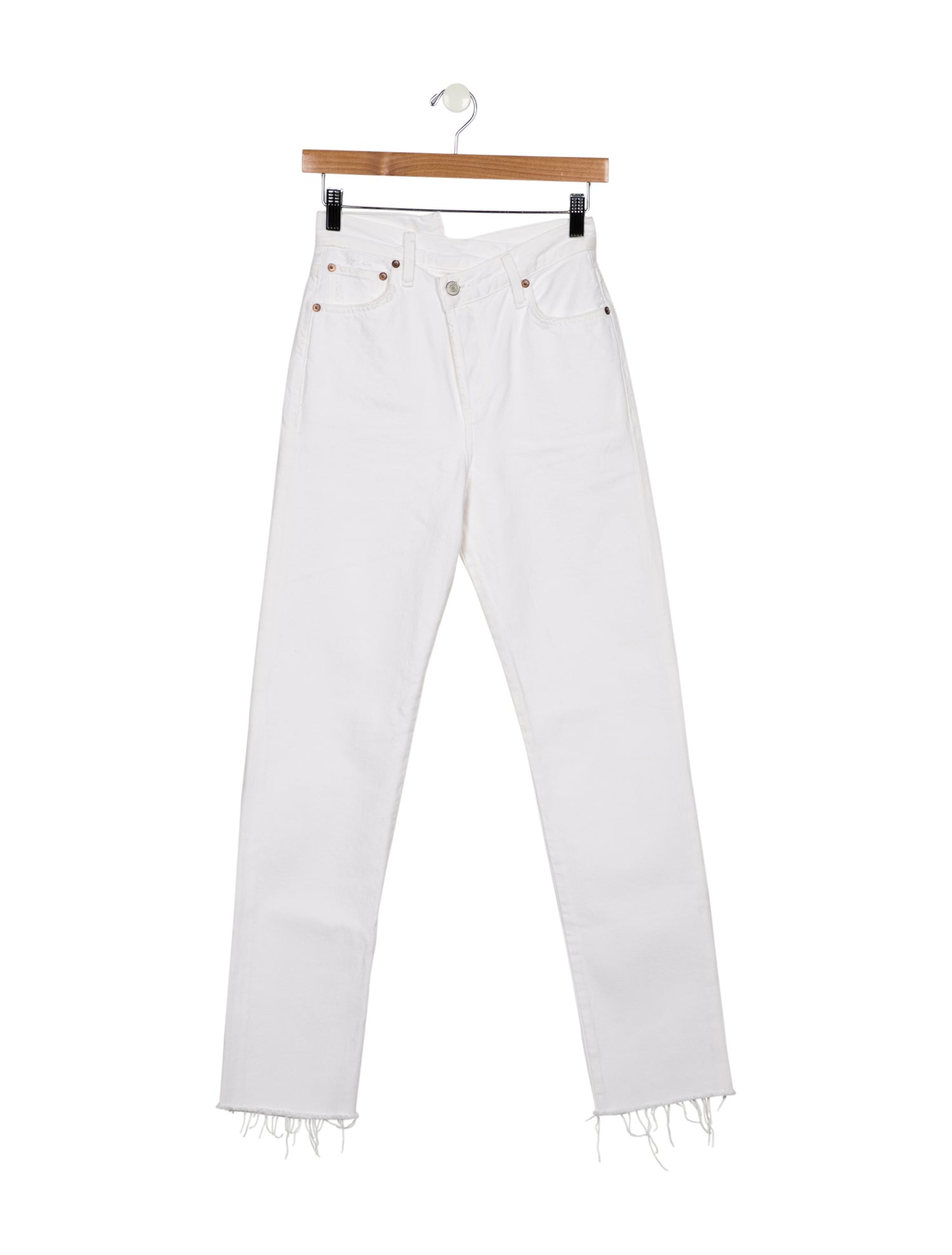 AGOLDE Mid-Rise Straight Leg Jeans