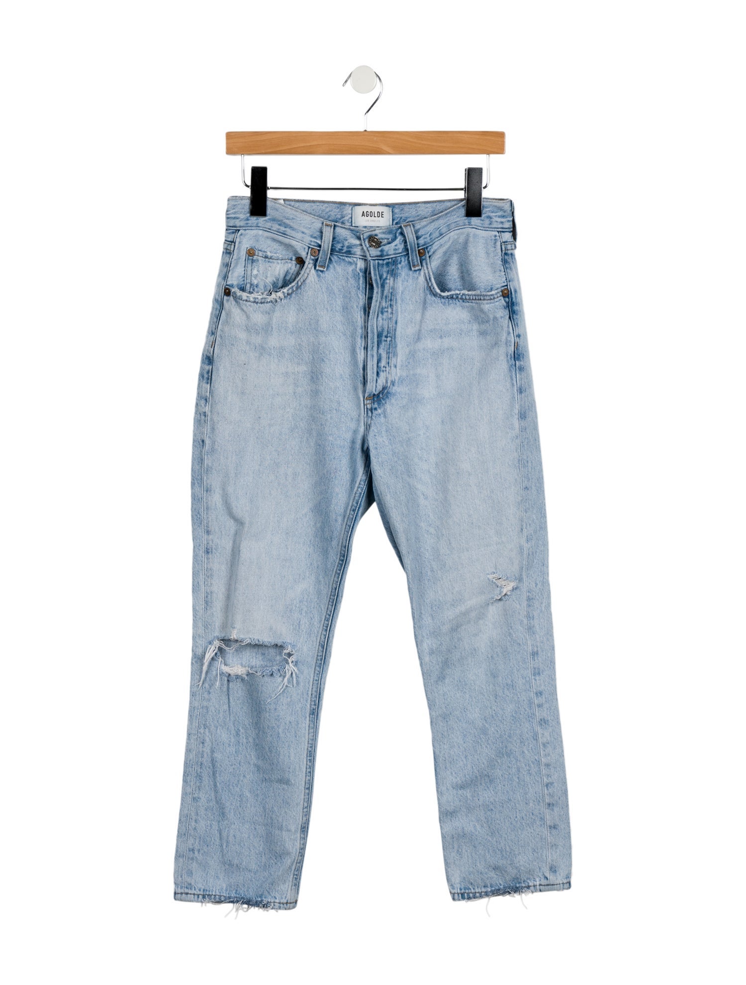 AGOLDE High-Rise Straight Leg Jeans