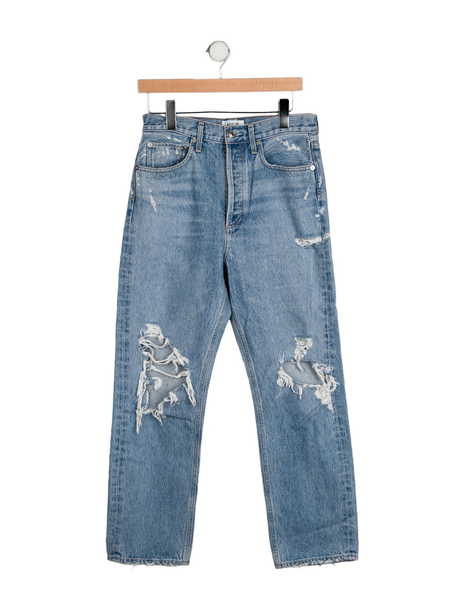 AGOLDE High-Rise Straight Leg Jeans