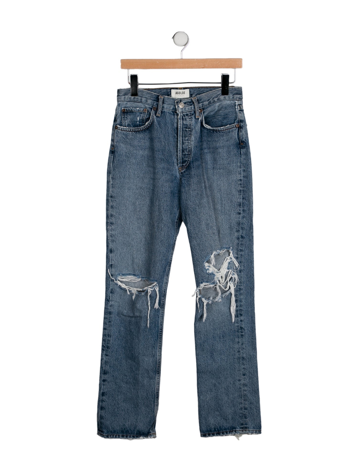AGOLDE High-Rise Straight Leg Jeans