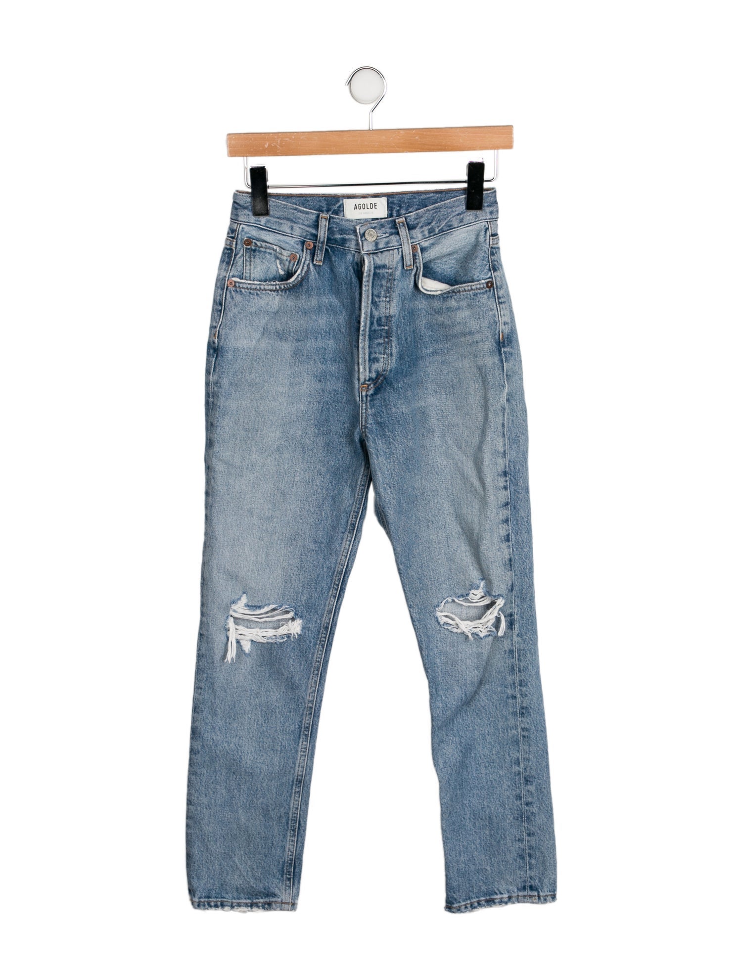 AGOLDE High-Rise Straight Leg Jeans
