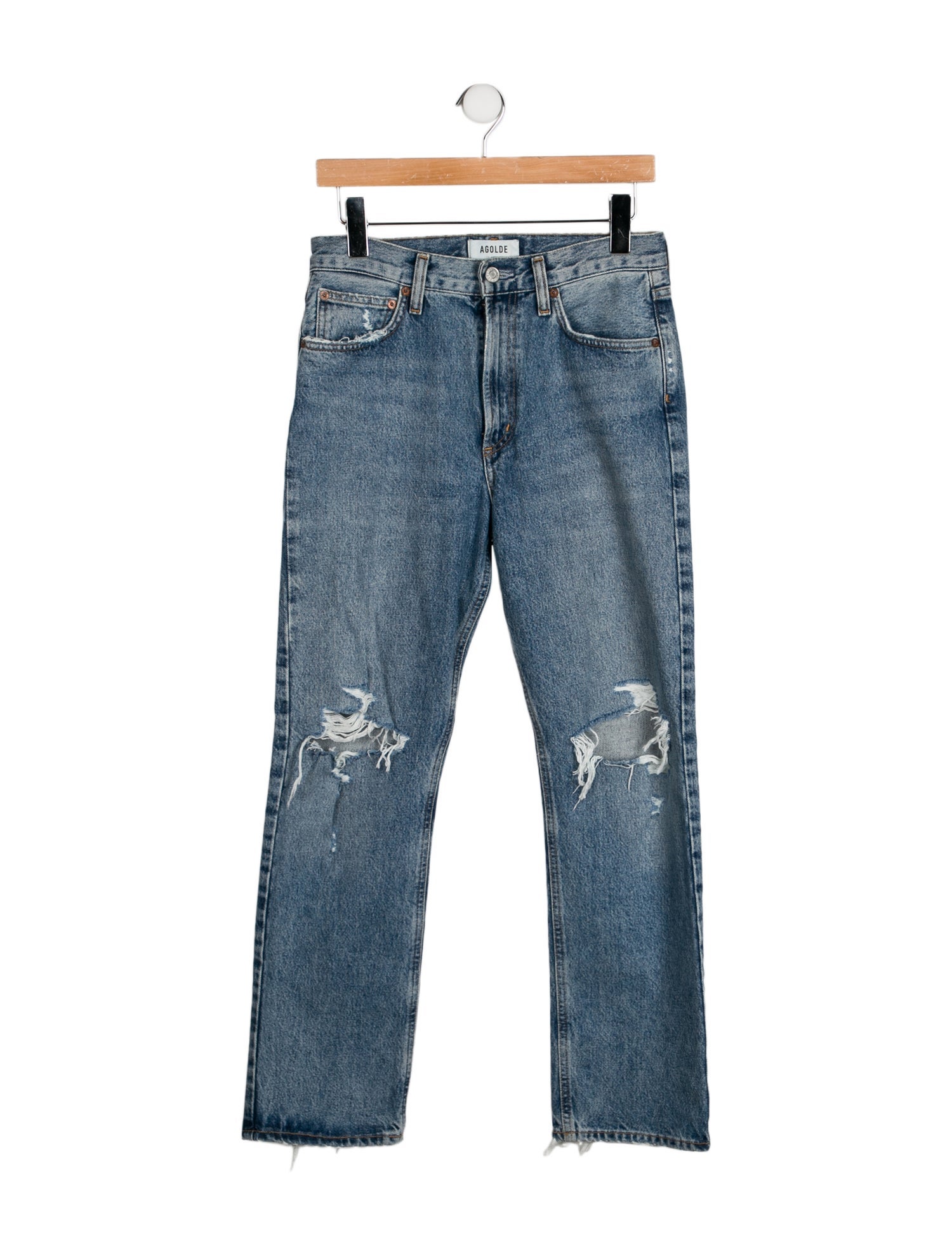 AGOLDE High-Rise Straight Leg Jeans