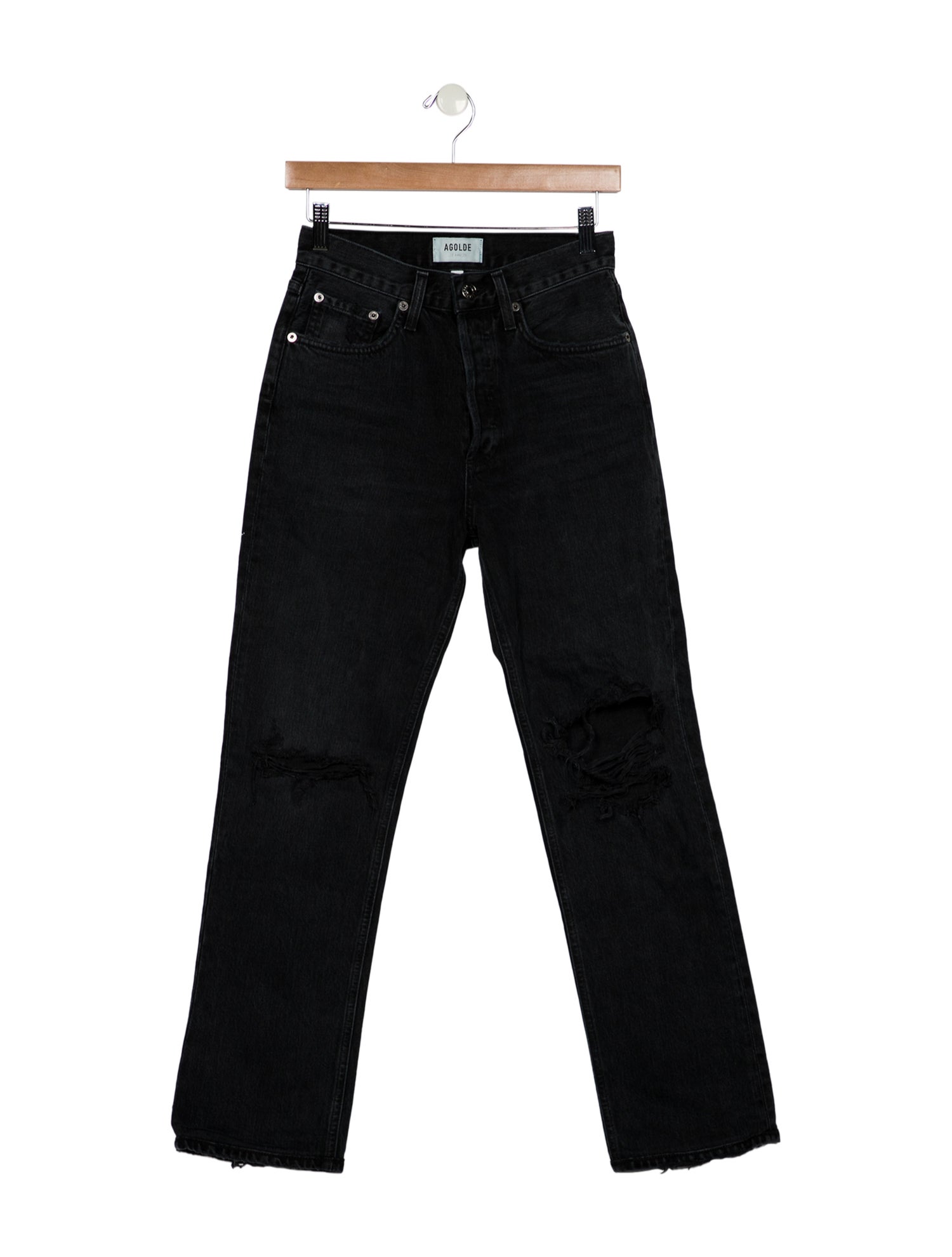AGOLDE Mid-Rise Straight Leg Jeans