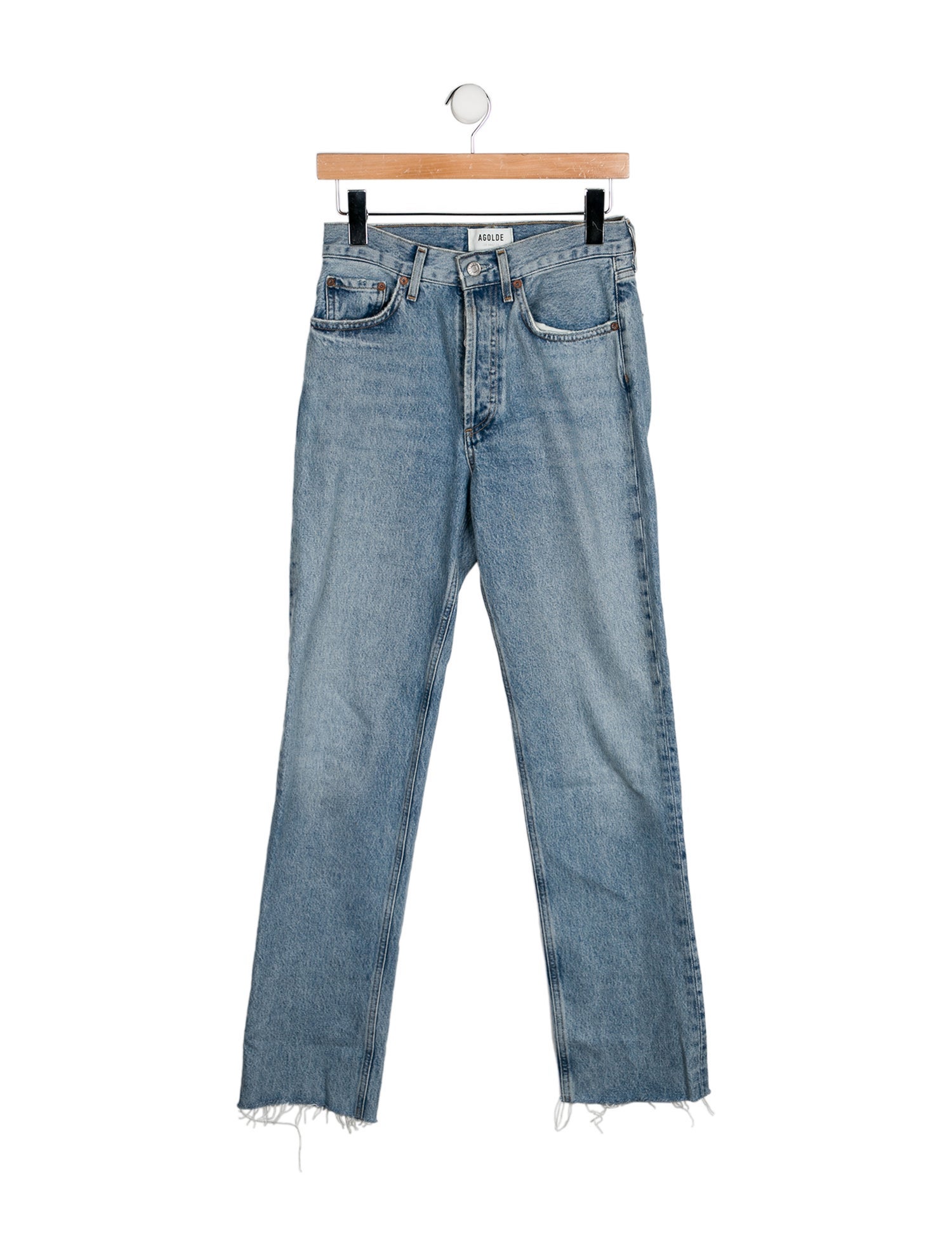 AGOLDE High-Rise Straight Leg Jeans