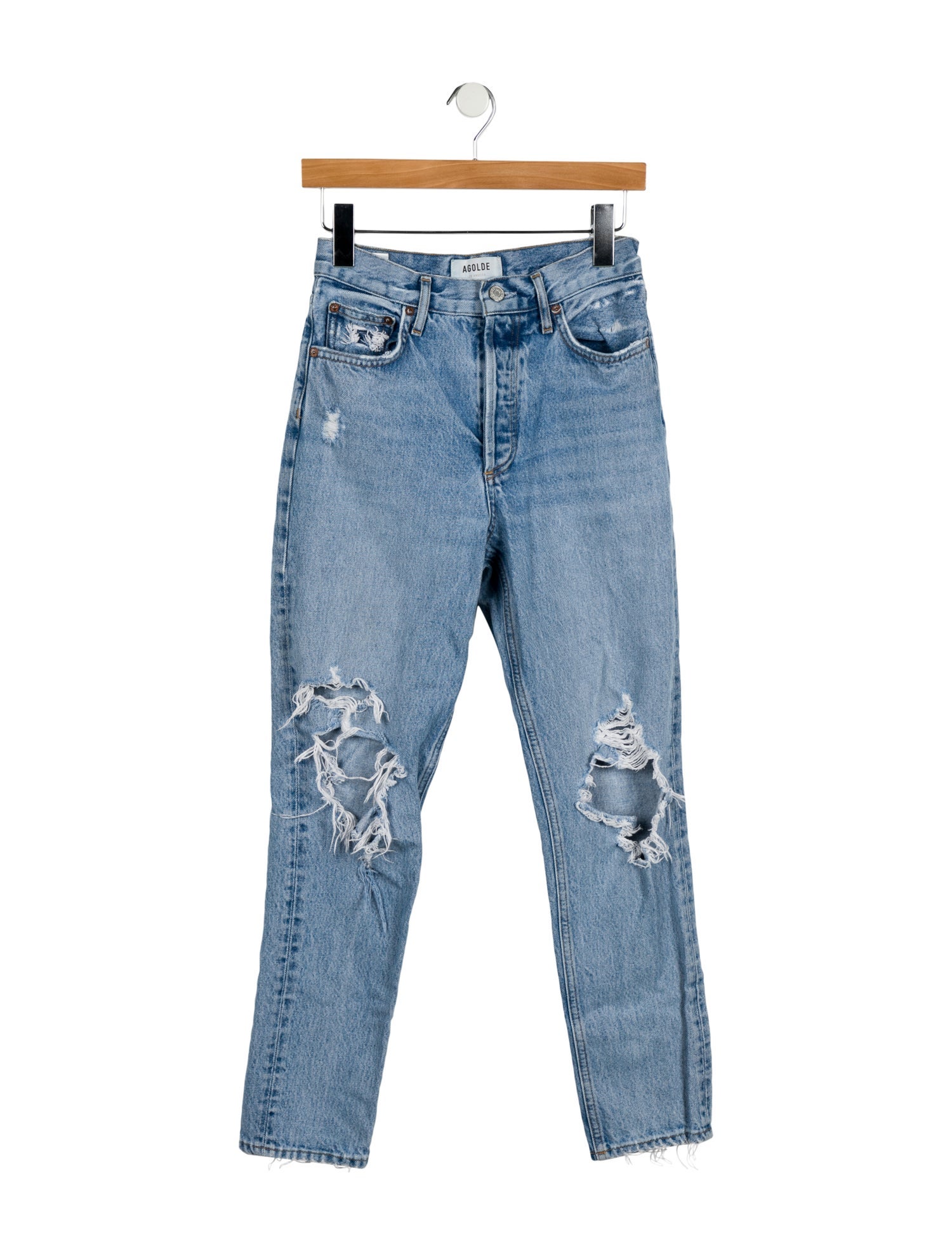 AGOLDE High-Rise Straight Leg Jeans